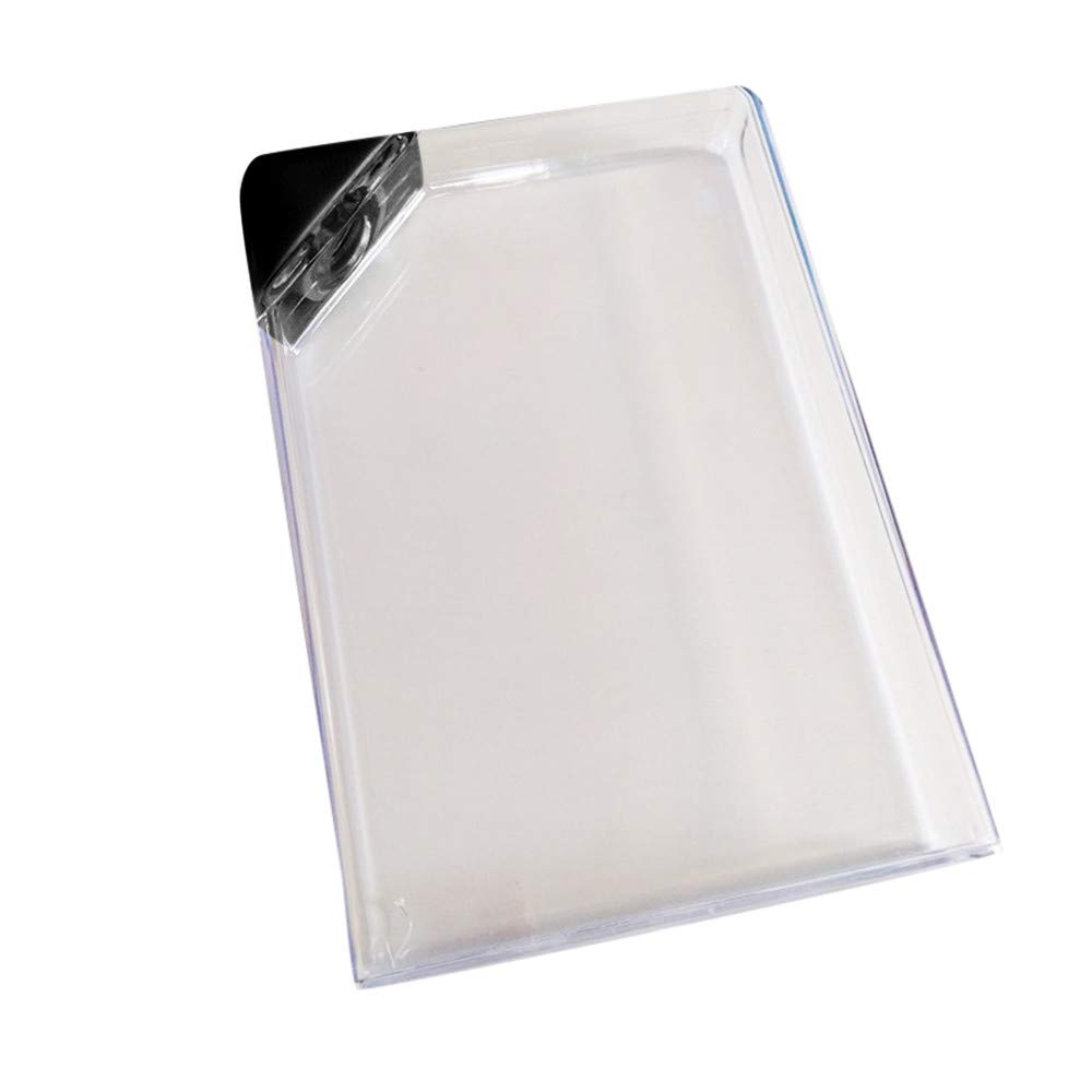 Cafuvv Clear Water Bottle with Portable Paper Pad - Flat Design for Easy Storage - Perfect for School, Office, Gym & Outdoor Activities
