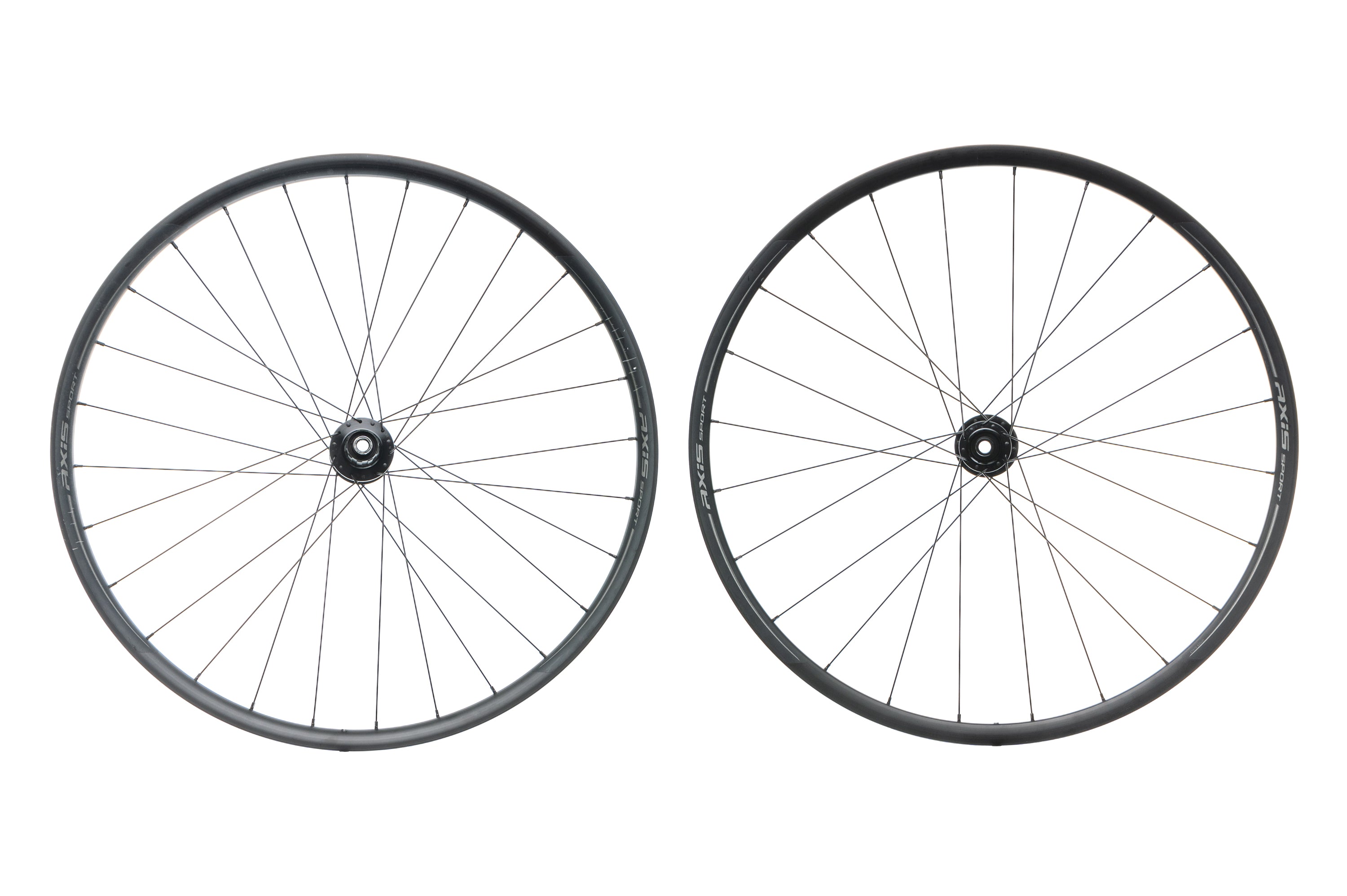 Axis Sport Aluminum Clincher 700c Wheelset - Lightweight Road Bike Wheels for Racing & Training - Perfect for Road Cycling, Triathlon & Endurance Rides
