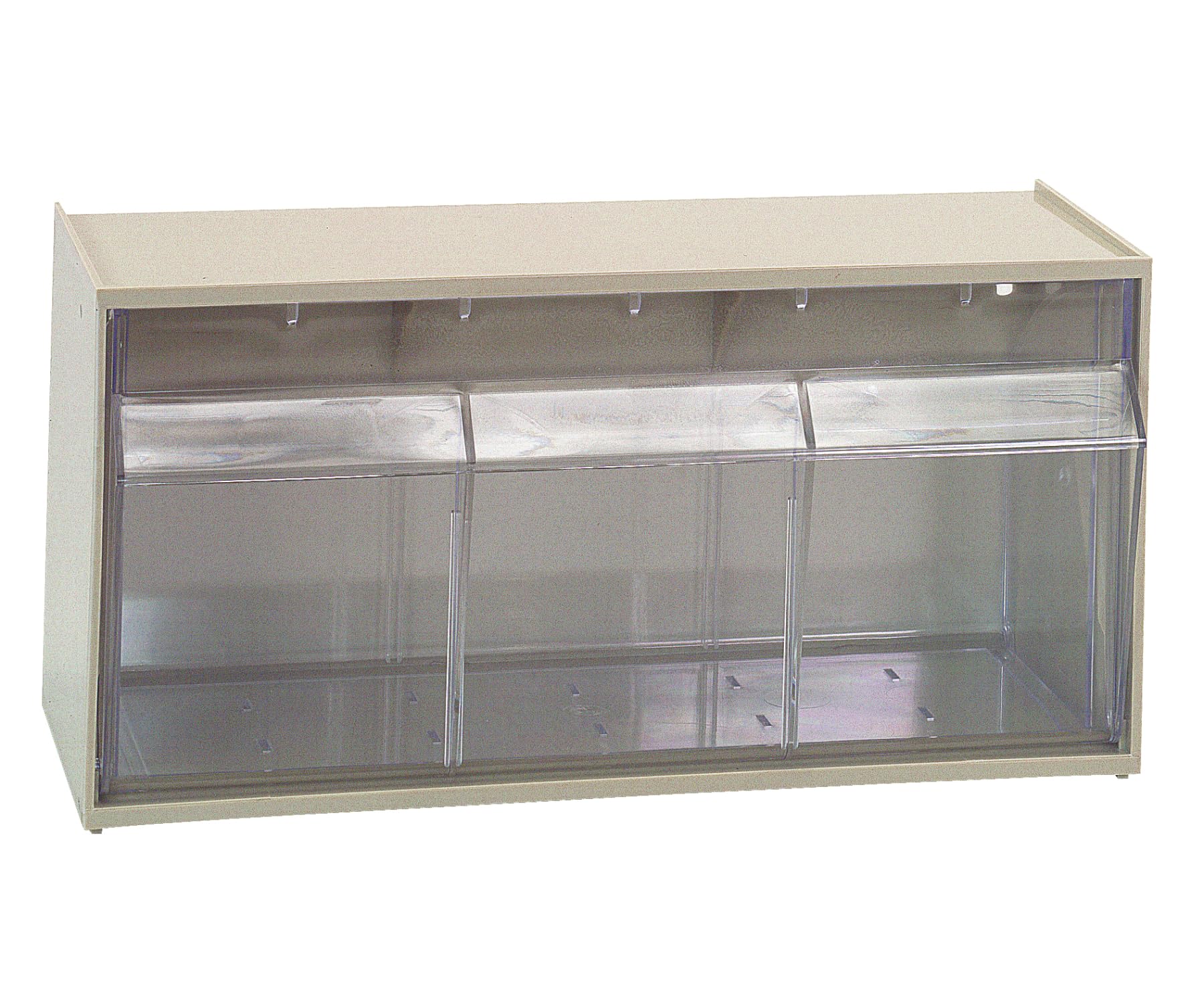 Quantum Storage Systems QTB410IV 1-Drawer Dividable Tip-Out Bins Organizer, Ivory (6