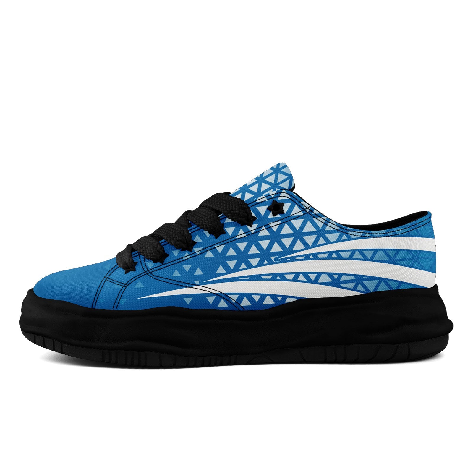 Custom Blue & White Michigan Wolverines Personalized Sneakers - Men's Size 11 Basketball Shoes FN038 D023003 - Perfect for Game Day, College Spirit Wear & Fan Apparel