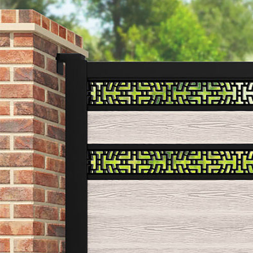 Classic Kumo Split Screen Straight Top Driveway Gate - Mid Stone Top Screen | Durable & Stylish Driveway Entrance Solution for Homes & Commercial Properties