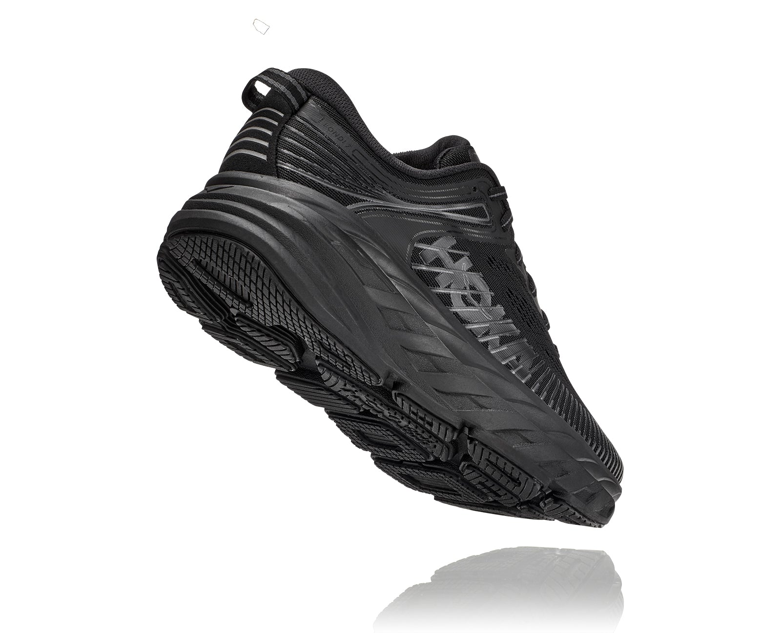 HOKA ONE ONE Women's Bondi 7 WIDE Running Shoes - BBLC Black/Black - Cushioned Comfort for Long Distance Running & Walking