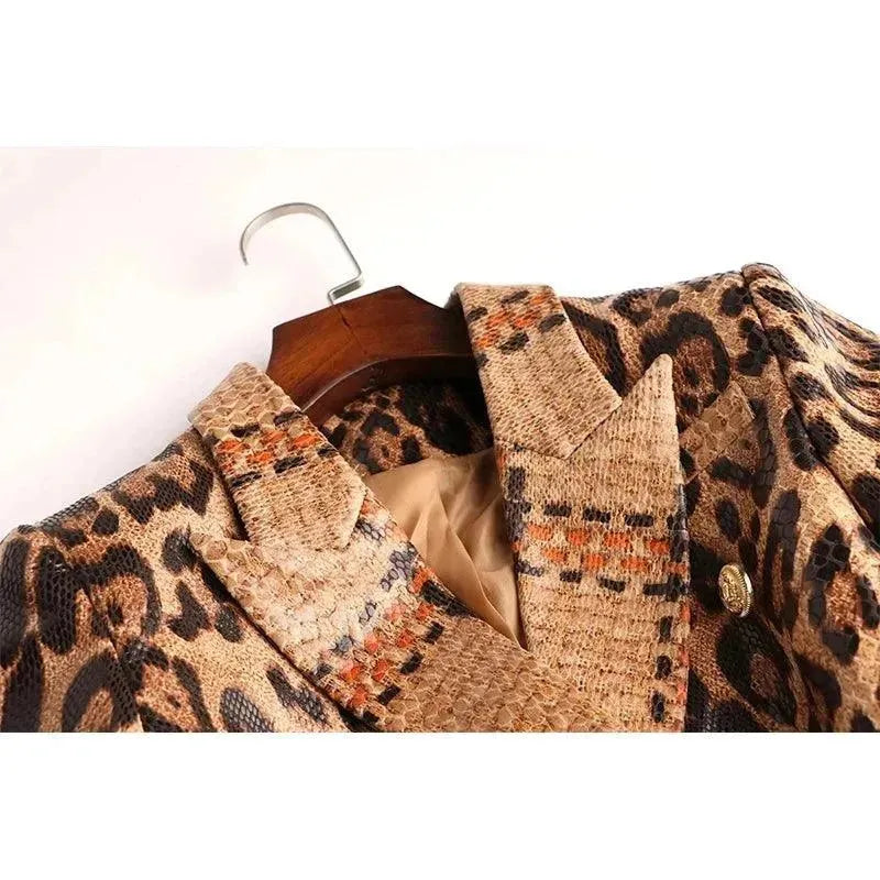 Slim Fit Printed Women's Blazer Jacket - Stylish Office Wear & Business Casual Outfit for Work, Meetings & Special Events
