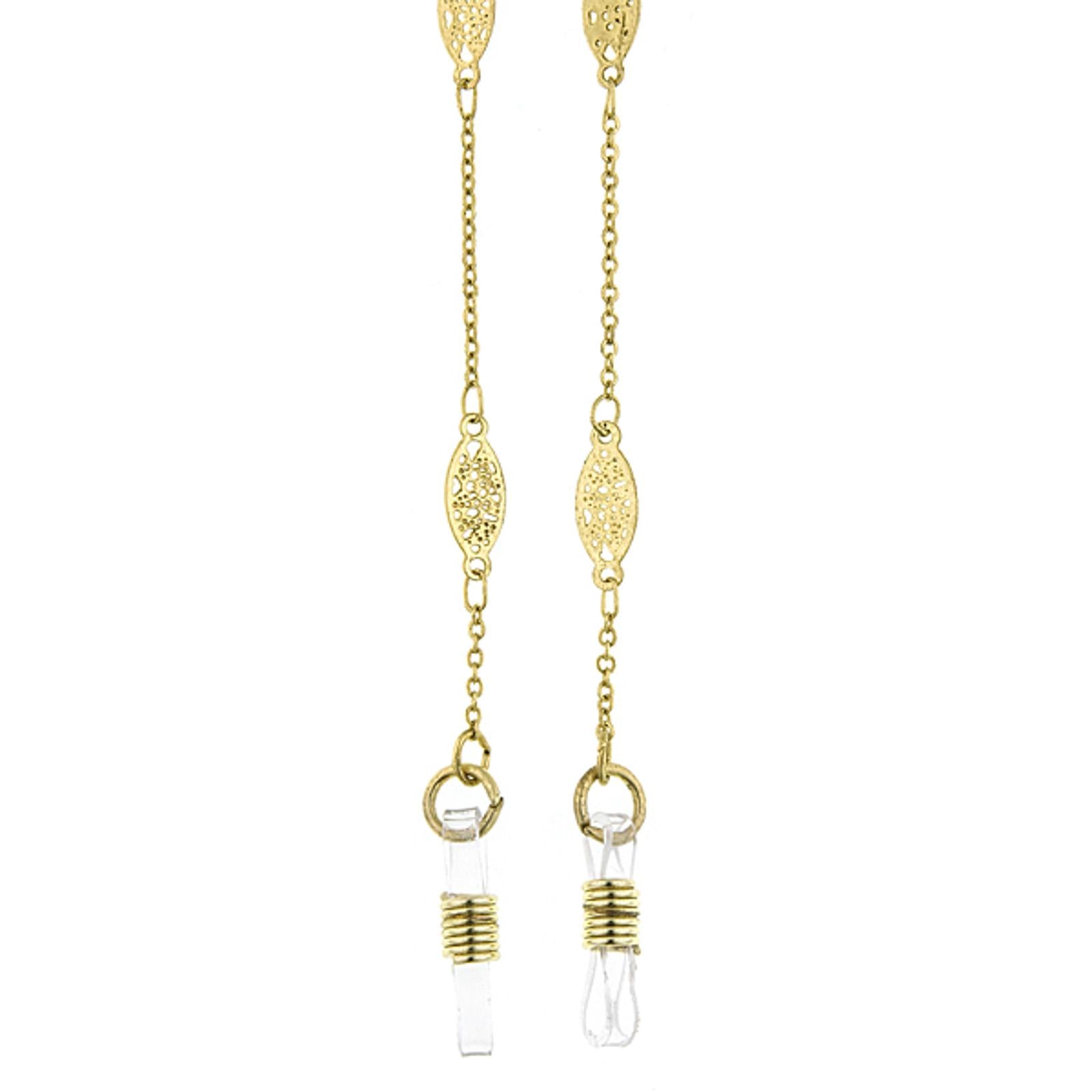1928 Vintage Jewelry Chain Badge & Eyeglass Holder Necklace - 30 Inch Adjustable Eyeglass Chain for Women & Men - Perfect for Reading Glasses, Sunglasses & ID Badges at Work or Home