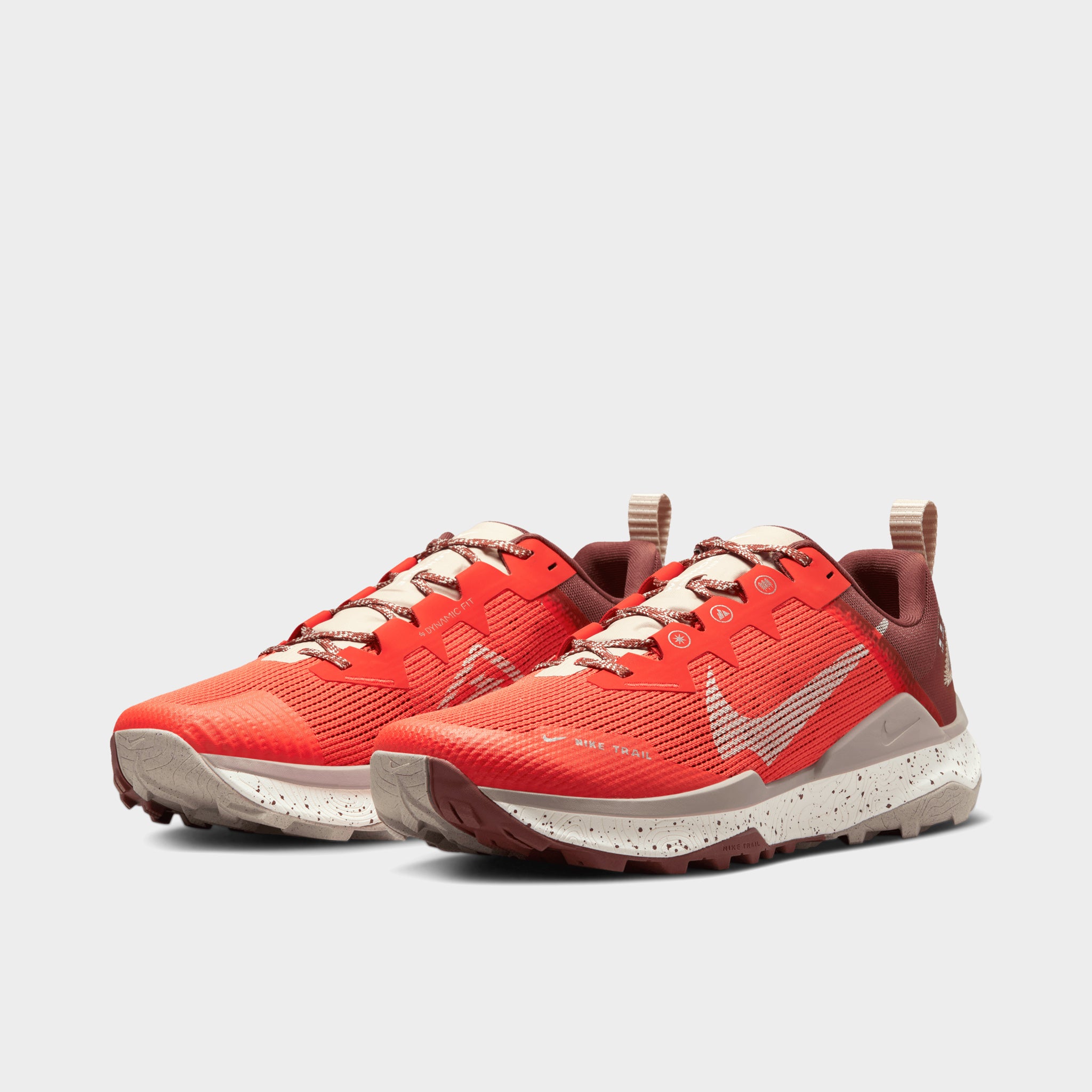 Nike Wildhorse 8 Trail Running Shoes for Men - Picante Red/Sail/Dark Pony - Lightweight & Durable for Hiking, Outdoor Adventures & Daily Jogging