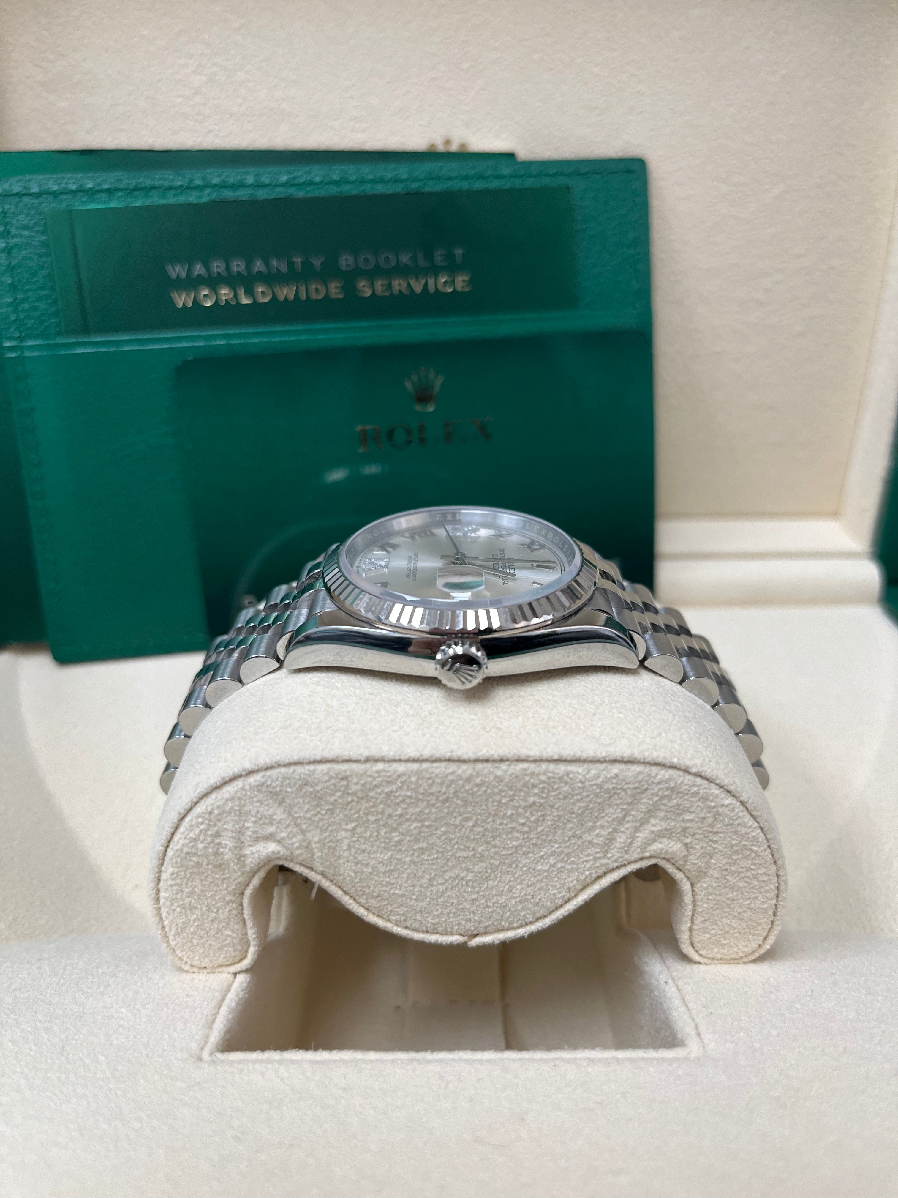 Rolex Datejust 36mm Stainless Steel Watch - Fluted Bezel, Silver Diamond Roman Numeral Dial (VI & IX), Jubilee Bracelet Ref.126234 | Luxury Dress Watch for Men, Perfect for Business, Weddings & Formal Occasions