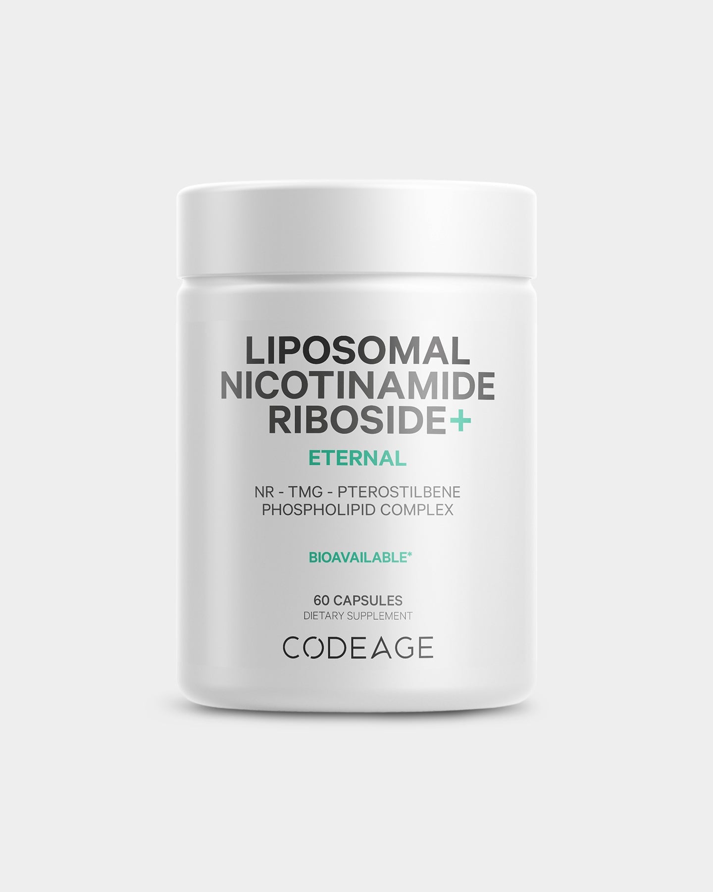 Codeage Nicotinamide Riboside + Eternal NR TMG Supplement - Premium NAD+ Booster for Anti-Aging & Cellular Energy - Supports Healthy Metabolism & Brain Function - Ideal for Adults Seeking Longevity & Vitality