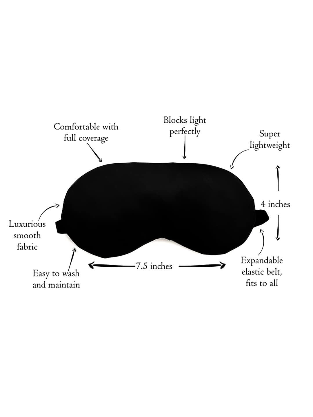 His & Her Printed Couple Eye Mask for Sleeping, Travel - Soft Comfortable Sleep Mask for Men & Women (7.5 x 4 Inches) - Perfect for Couples, Travelers & Light Sleepers