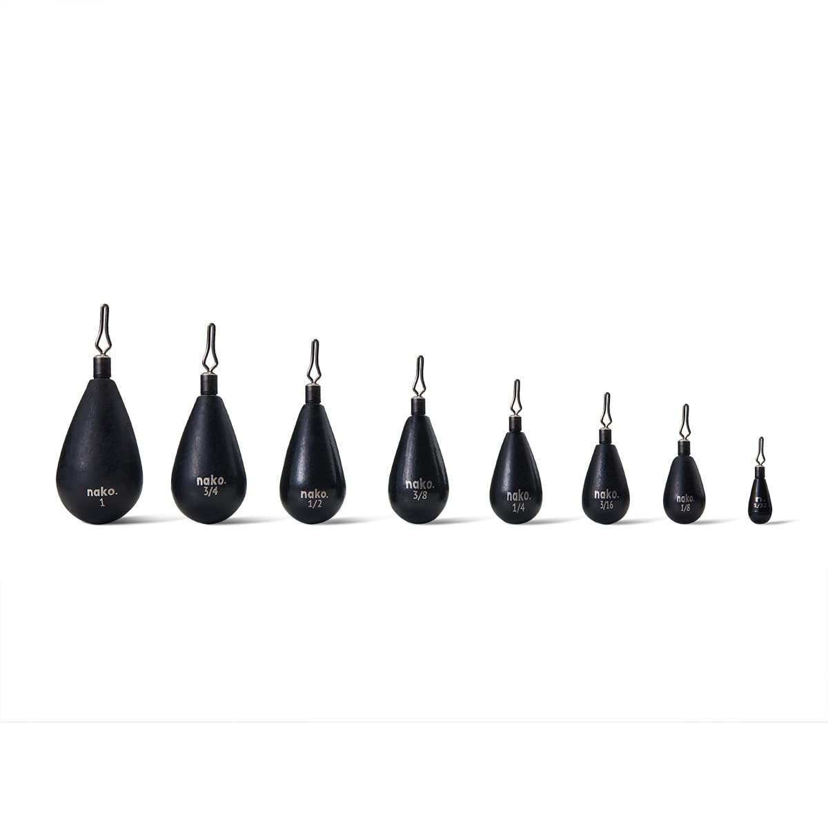 Nako Tungsten Tear Drop Shot Weights - Premium Fishing Sinkers Kit for Drop Shot Rig | Freshwater & Saltwater Bass Fishing Accessories