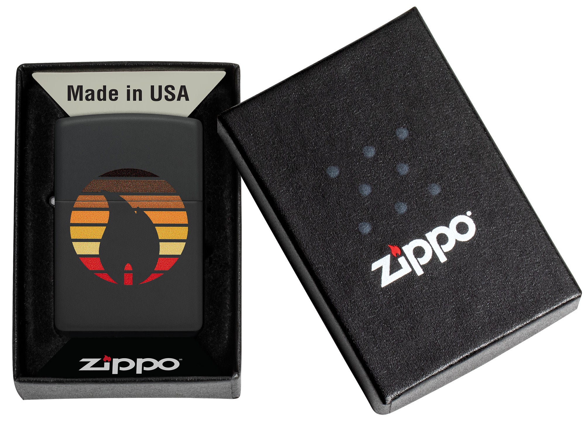 Colorblock Zippo Lighter - Stylish Windproof Metal Lighter with Unique Color Block Design - Perfect for Outdoor Camping, Hiking & Everyday Carry