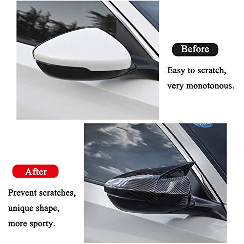 Rifoda ABS Plastic Carbon Fiber Side Mirror Covers for 2018-2022 Honda Accord 10th Gen - Exterior Accessories (2PCS) - Enhance Style & Protection for Daily Driving & Car Shows