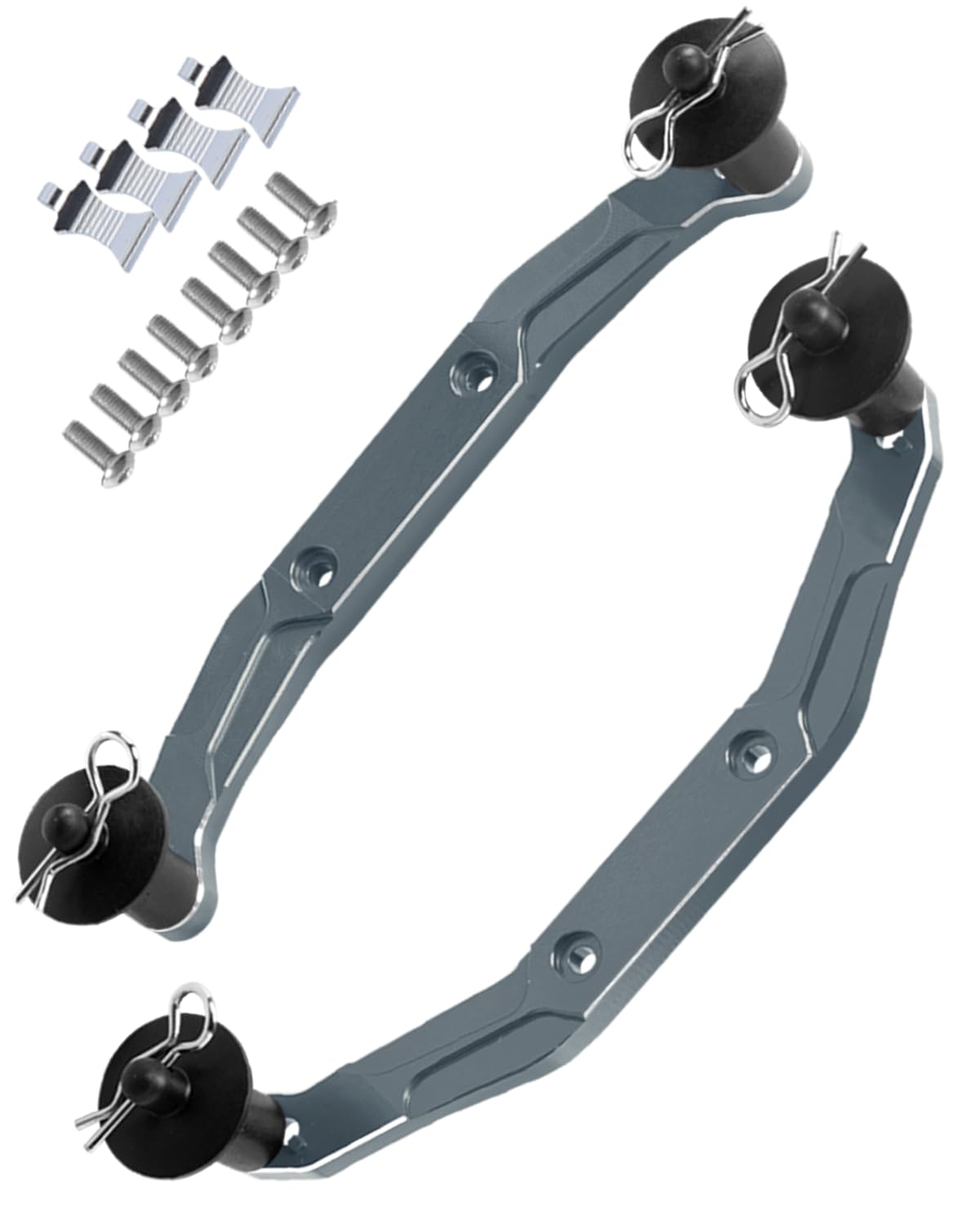 Upgraded Aluminum Alloy RC Body Mount Post for Traxxas 1/10 Slash 4x4 & Slash 4x4 VXL - Replacement for #6815R - Durable Titanium Finish - Perfect for Off-Road Bashing & Racing Upgrades