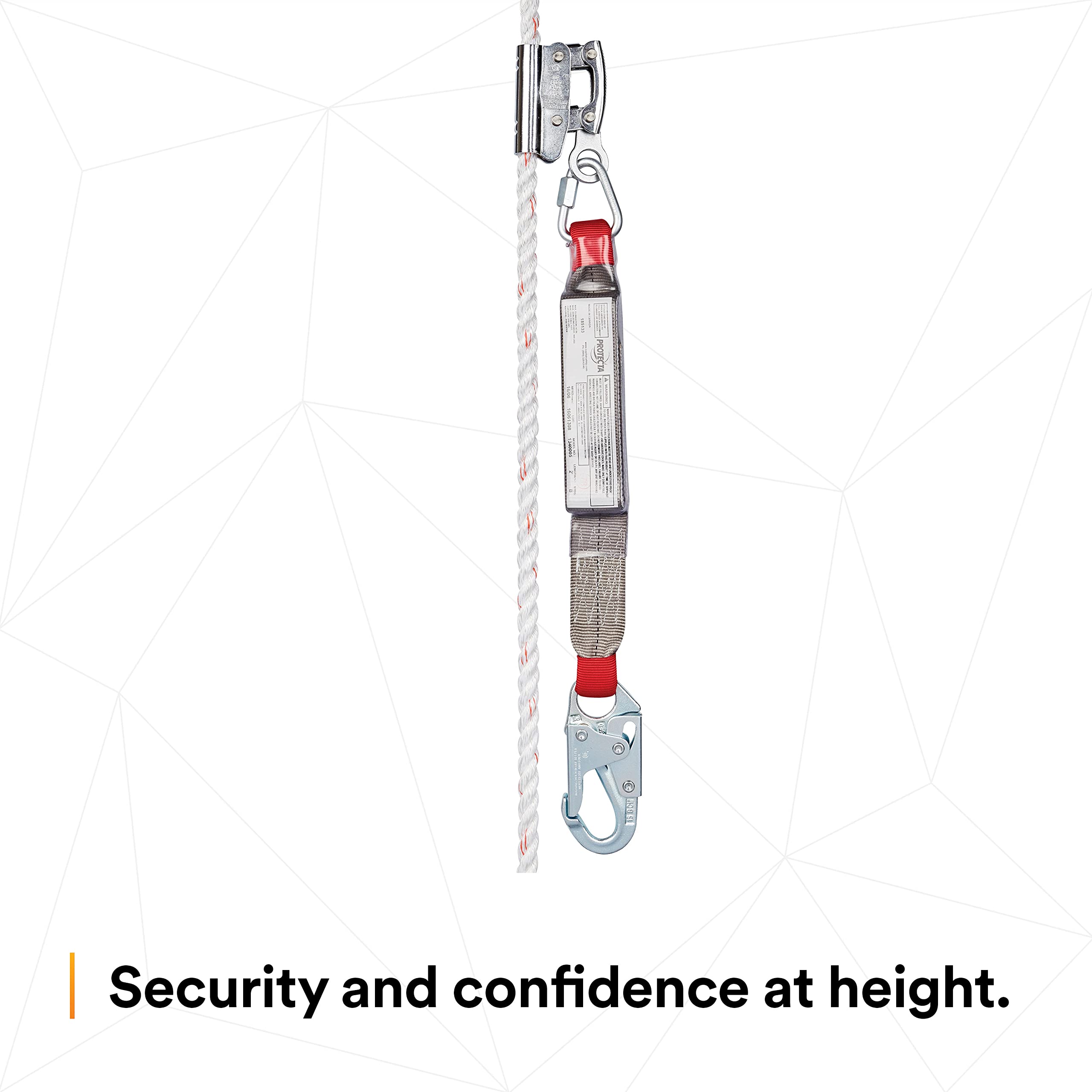 3M Protecta Rope Adjuster with Lanyard 1340005 - Fall Protection Safety Equipment for Construction & Roofing - 1 Pack (1 EA) - Ideal for Roofers, Window Cleaners & Industrial Workers