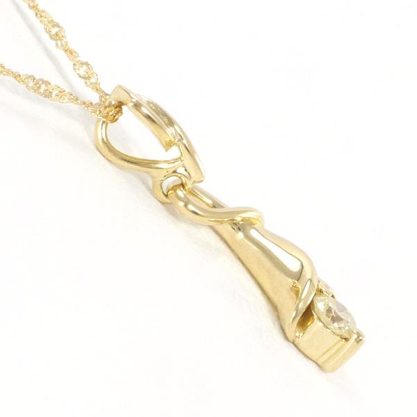 18K Yellow Gold Yellow Diamond Necklace for Women - Elegant Pendant Jewelry Gift for Anniversary, Wedding & Special Occasions