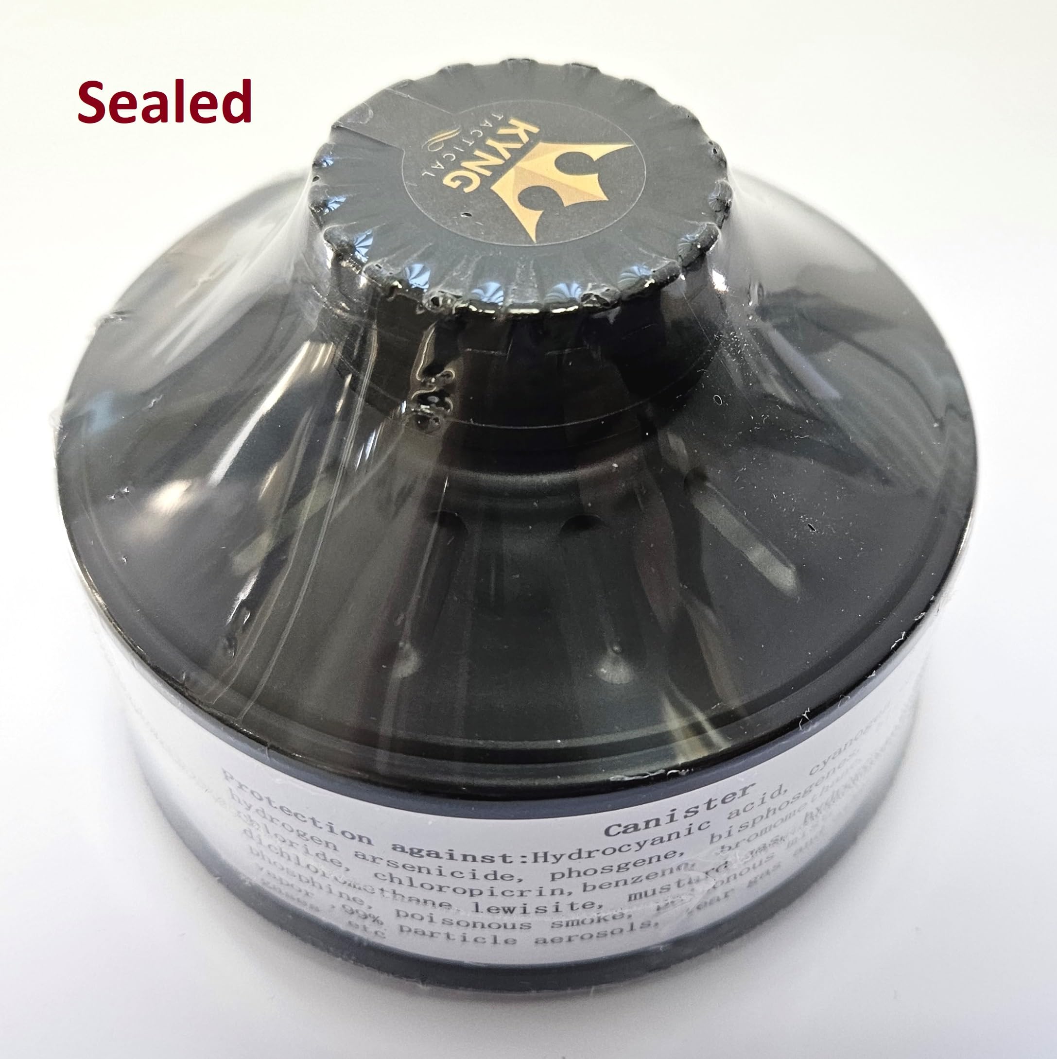 KYNG 40mm NATO NBC Gas Mask Filter - CBRN Respirator Filter with 10+ Year Lifespan | Compatible with Military & Survival Masks for Emergency Preparedness & Chemical Protection