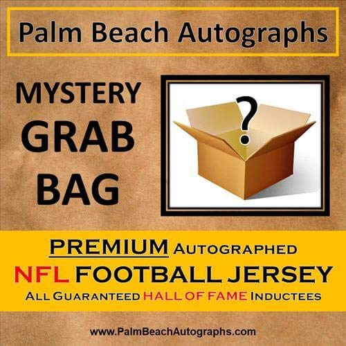 NFL Autographed Jersey Mystery Grab Box - Authentic Hall of Fame Players Signed Memorabilia - Perfect for Sports Collectors, Man Cave Decor & Football Fan Gifts