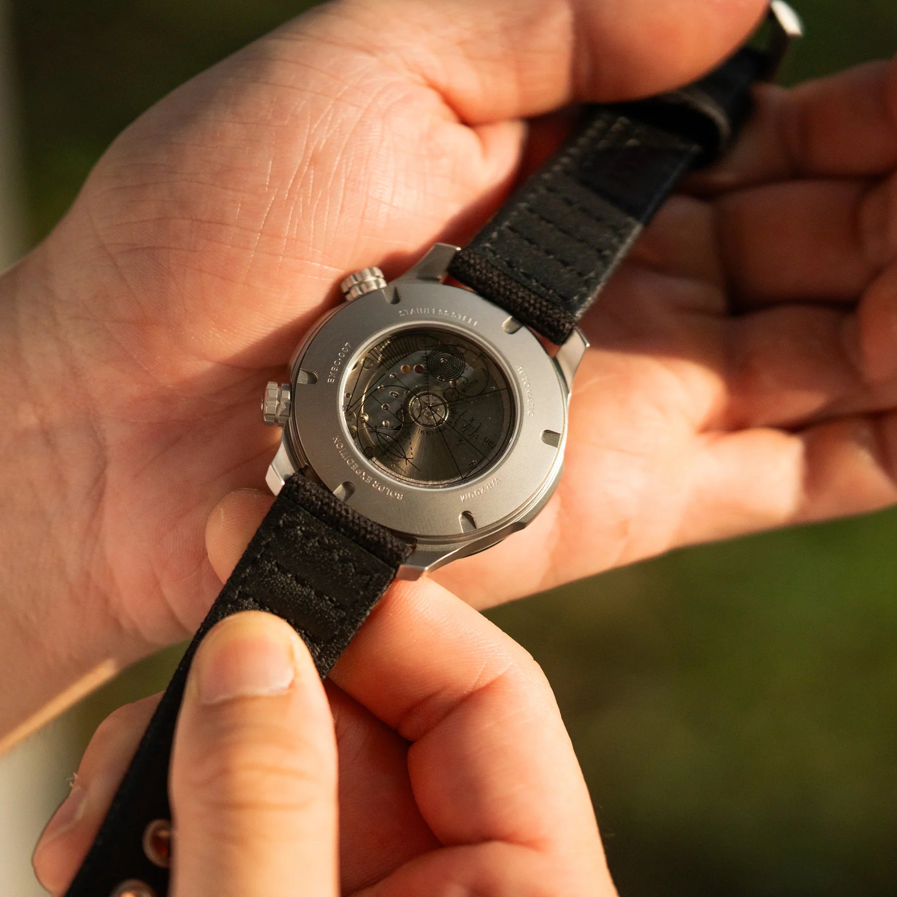 BOLDR Expedition Enigmath Schwarzland Watch - Rugged Outdoor Sports & Adventure Timepiece for Hiking, Camping, and Travel