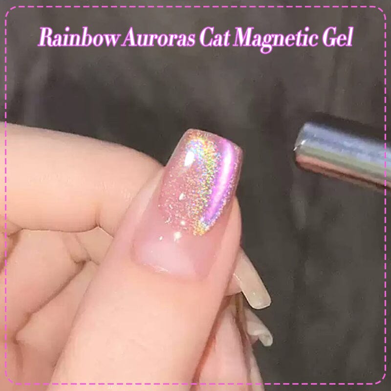 Auroras Rainbow Cat Magnetic Gel Nail Polish - 10ml (RA01) for Stunning Nail Art & DIY Manicures at Home