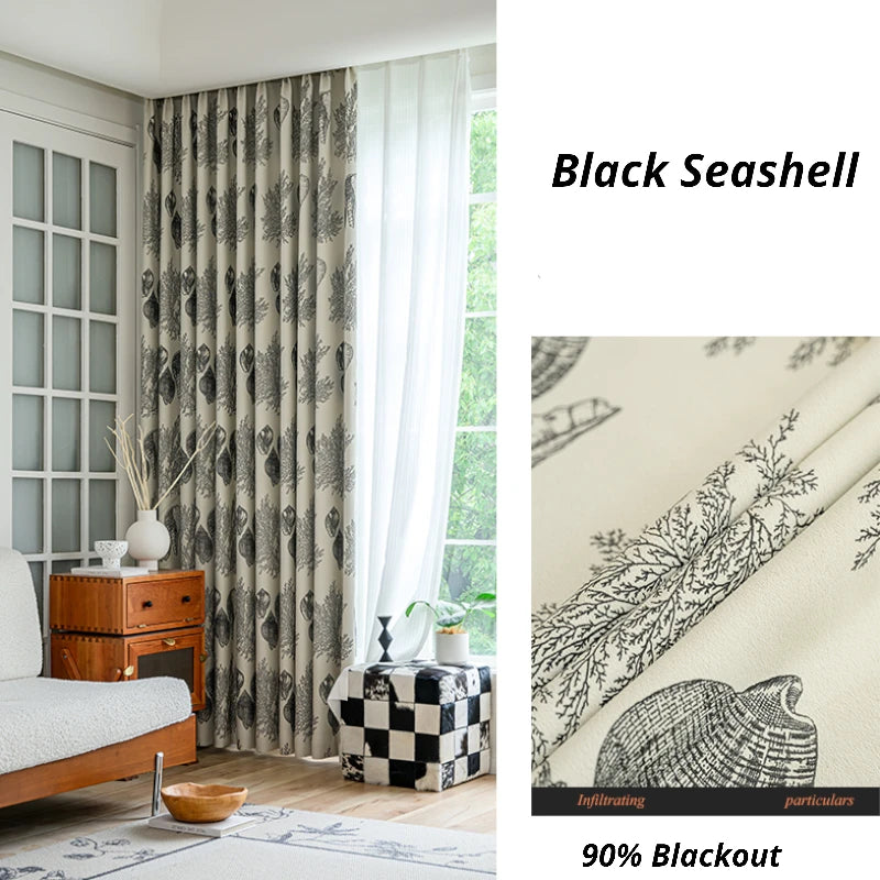 Sienna Polyester Jacquard Blackout Curtains - Custom Window Treatments for Bedroom & Living Room - Thermal Insulated, Light Blocking, Noise Reducing Drapes