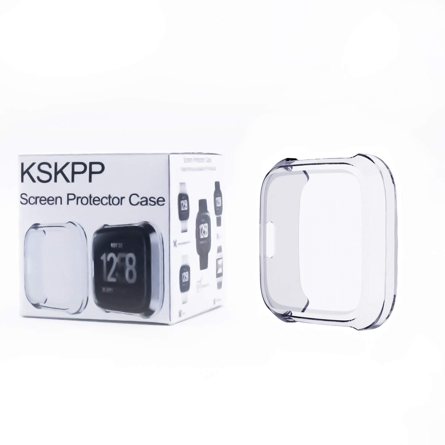 KSKPP Rugged Shockproof Watch Case with Screen Protector - Anti-Collision Bumper Cover for Outdoor Sports, Work & Daily Use