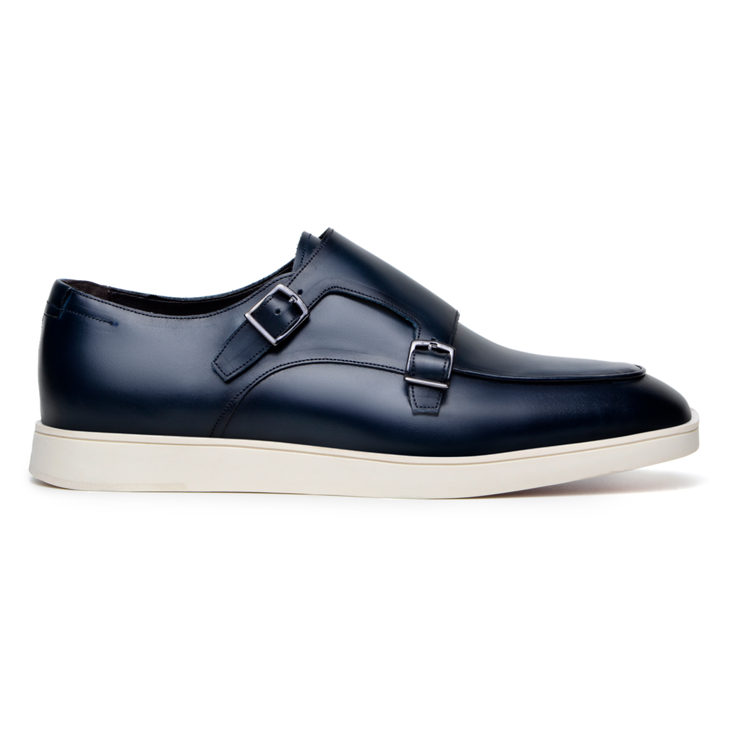 Belvedere Marcio Hybrid Double Buckle Dress Shoes for Men - Navy Blue Formal & Business Casual Oxfords - Perfect for Office, Weddings & Special Occasions