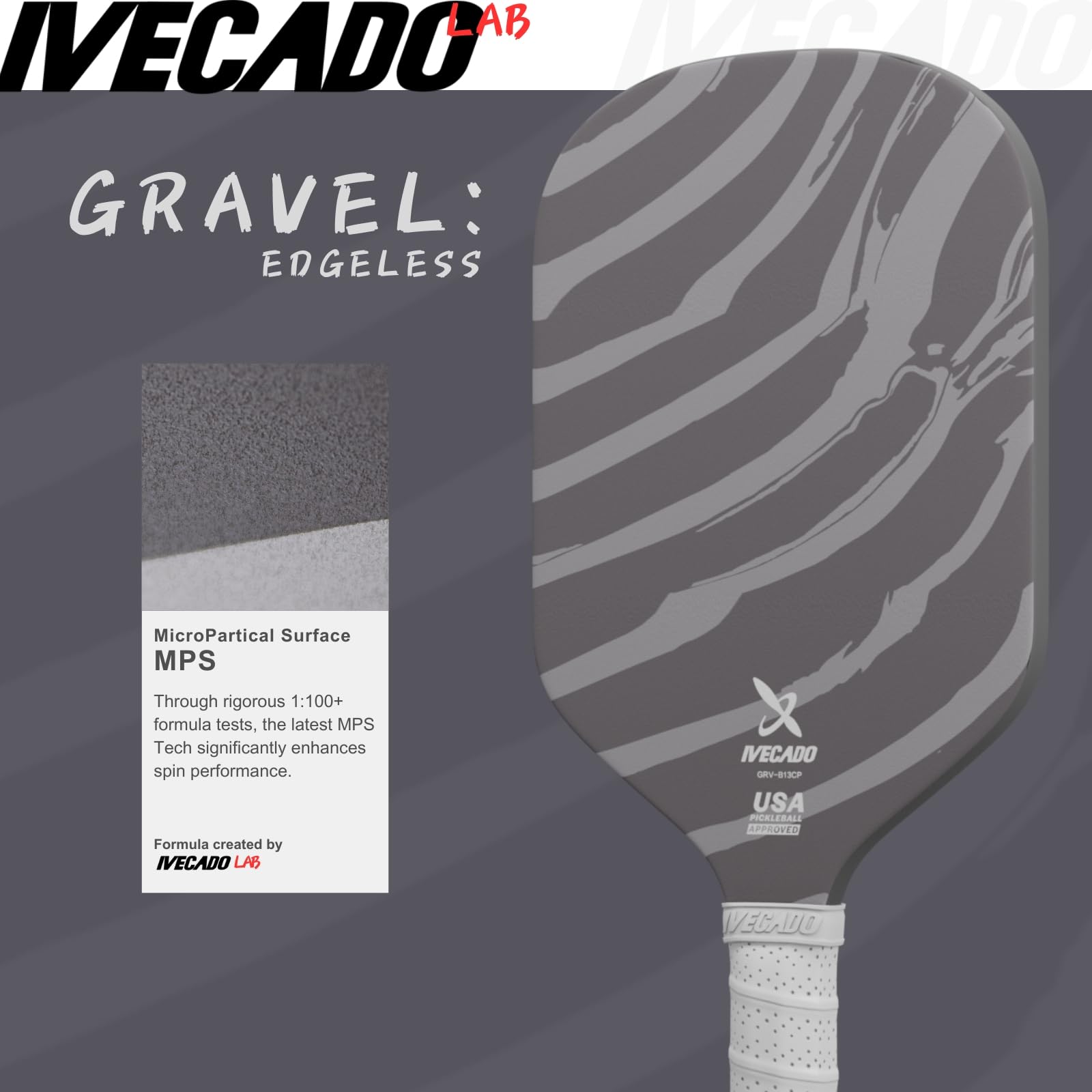 IVECADO 2024 Carbon Fiber Pickleball Paddle - Edgeless Thermoformed Design with 16mm Honeycomb Core, Elongated Shape for Men & Women | Perfect for Tournament Play & Recreational Games