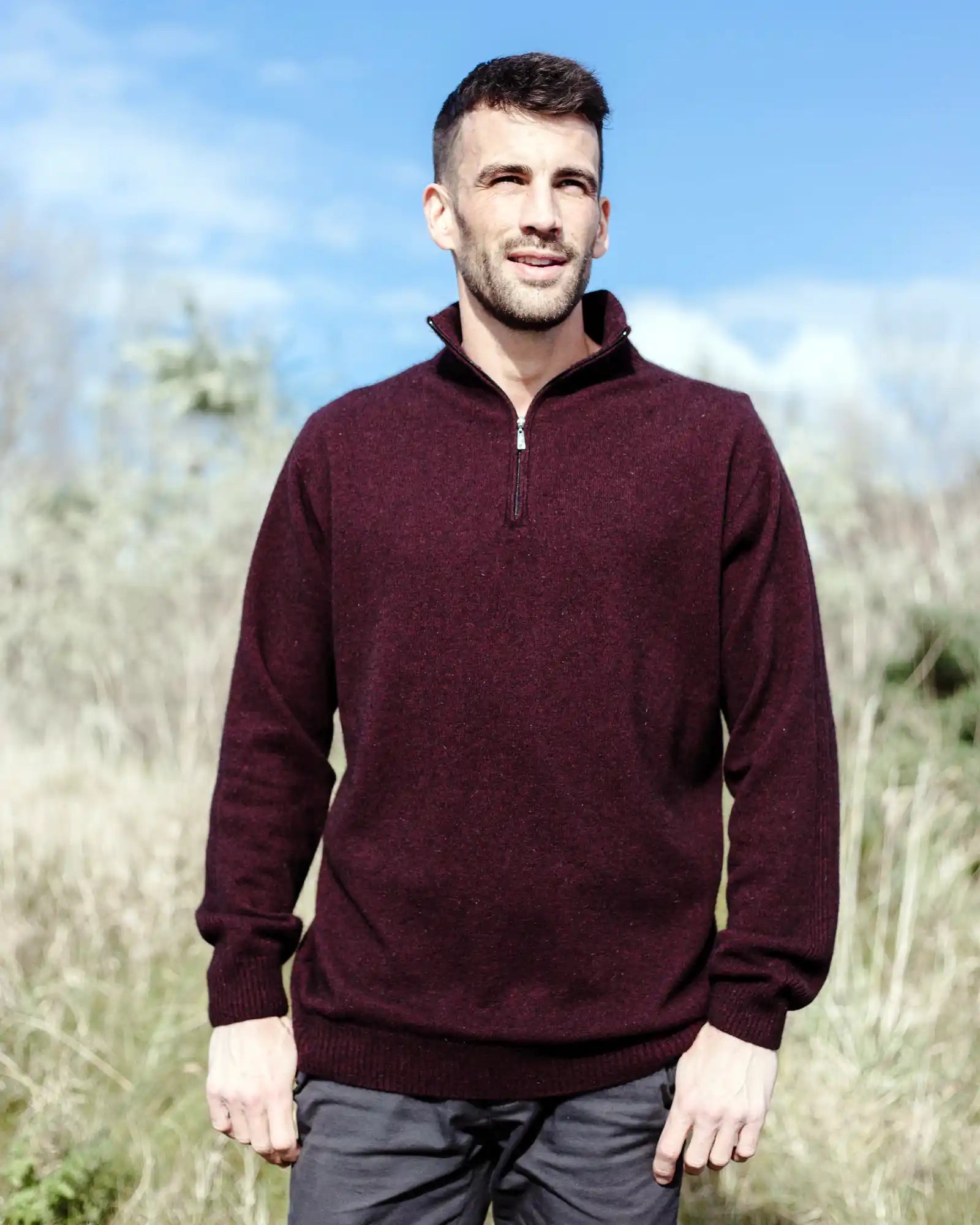 Shiraz Lightweight Half Zip Merino Wool Sweater for Men & Women - Soft & Breathable Pullover for Hiking, Travel & Outdoor Activities - NB336
