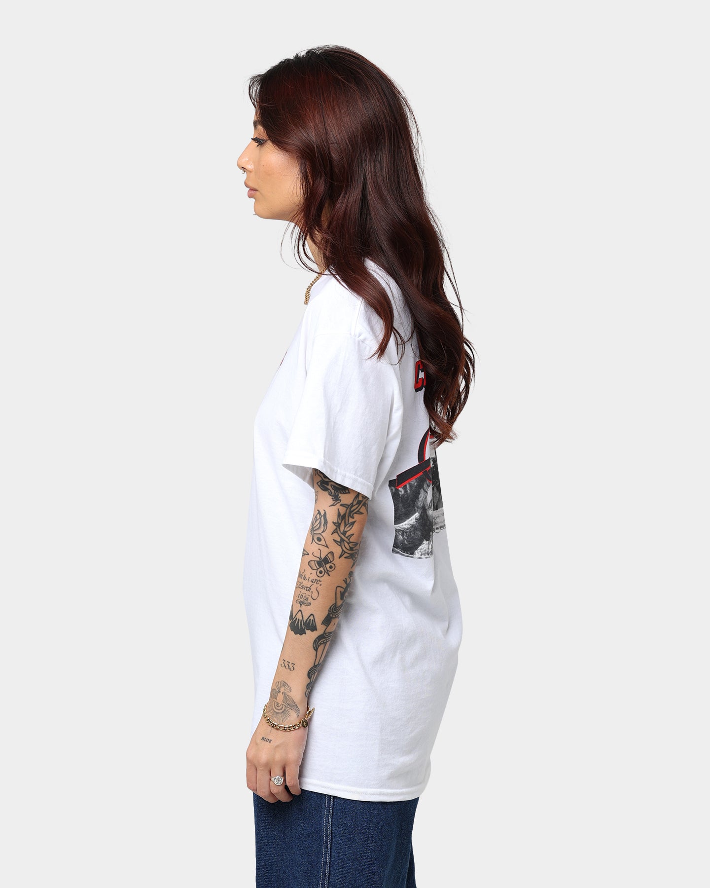 American Thrift X 420 Up In Smoke Graphic T-Shirt - White Cotton Tee for Stoner Culture & Cannabis Enthusiasts - Perfect for 420 Celebrations, Music Festivals, and Casual Wear
