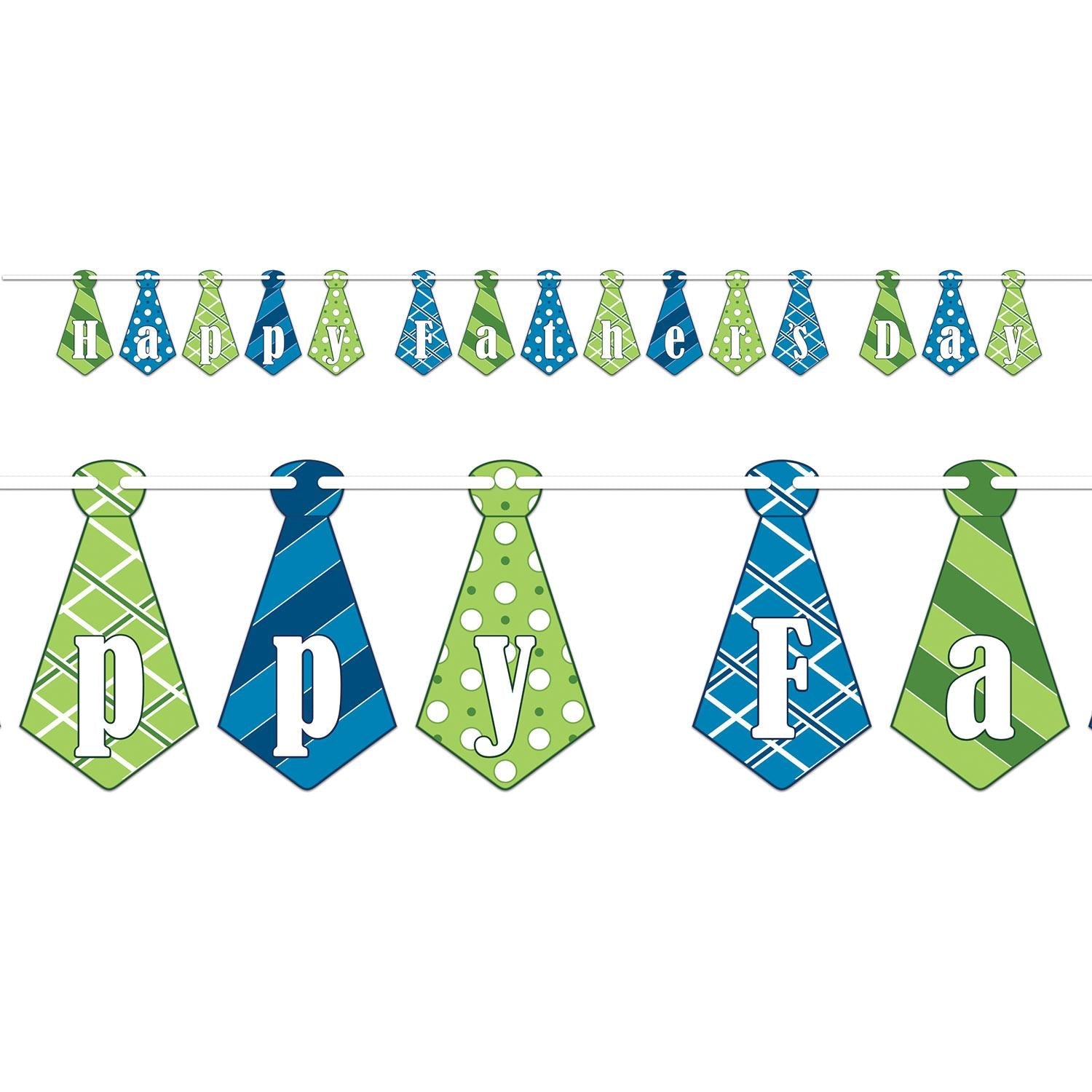 12 Pack Beistle Happy Father's Day Streamers - Colorful Party Decorations for Father's Day Celebrations, Home Decor, and Family Gatherings