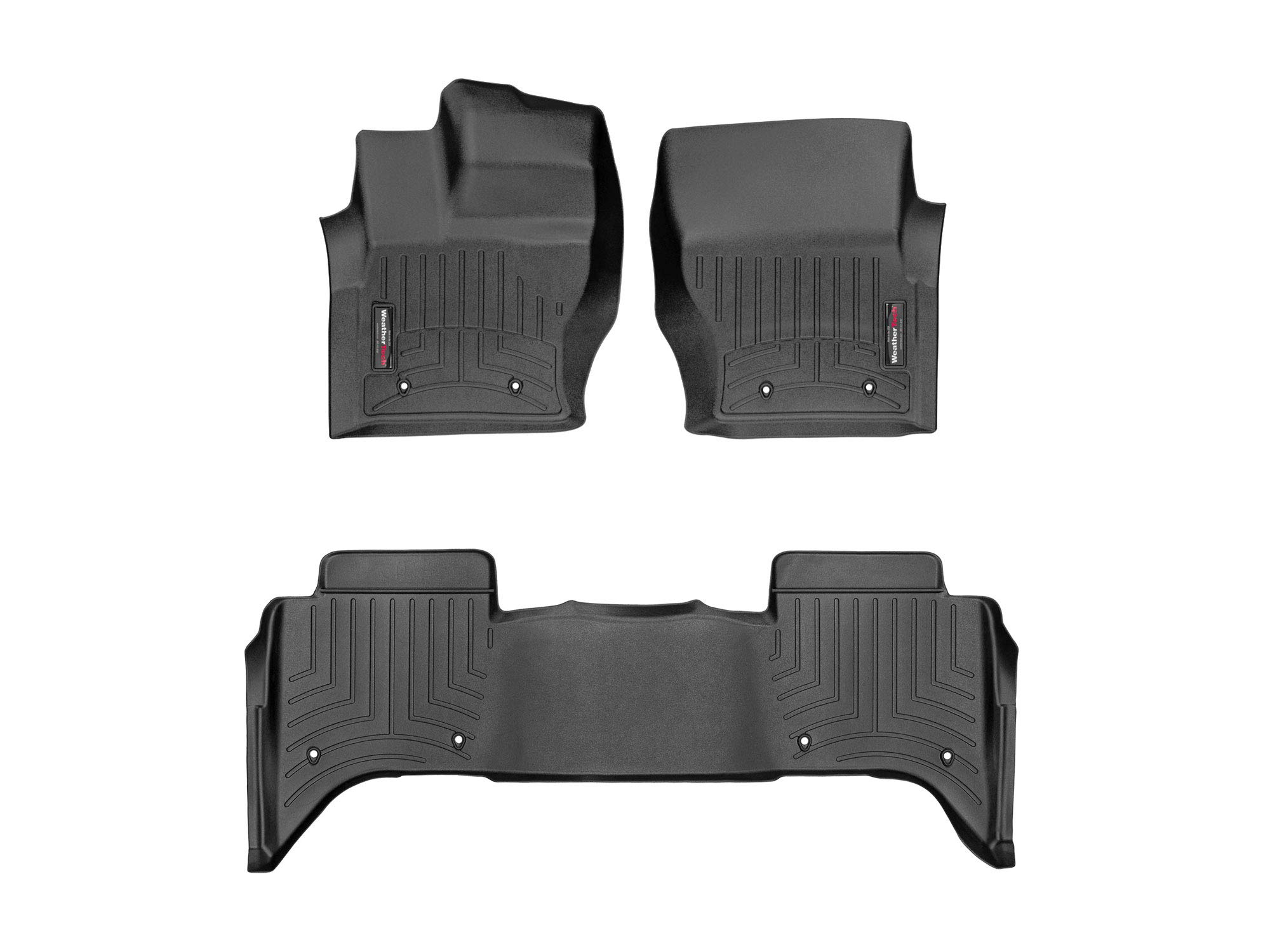 WeatherTech Custom Fit All-Weather Floor Mats for Cars & Trucks - Heavy Duty Floor Liners (Model 44480-1-9) | Perfect for Daily Commutes, Off-Road Adventures & Extreme Weather Protection