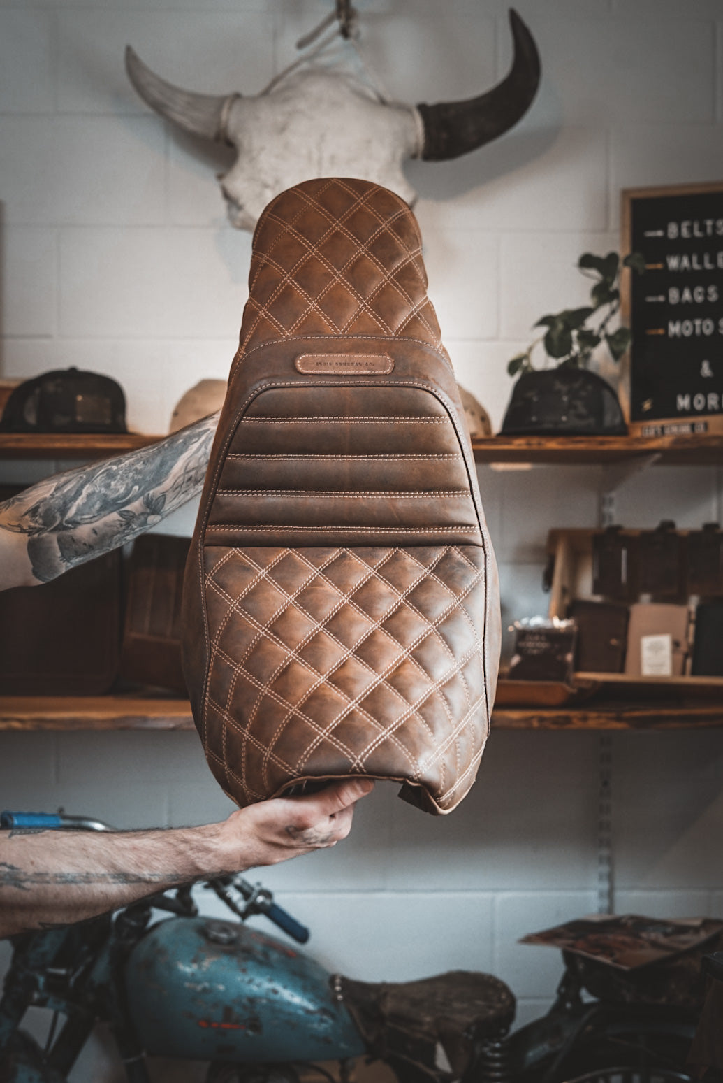 Premium Motorcycle Seat Reupholster Kit - High-Quality Vinyl & Foam Replacement for Comfort & Style - Perfect for Harley, Honda, Yamaha & More - DIY Upgrade for Long Rides & Custom Looks
