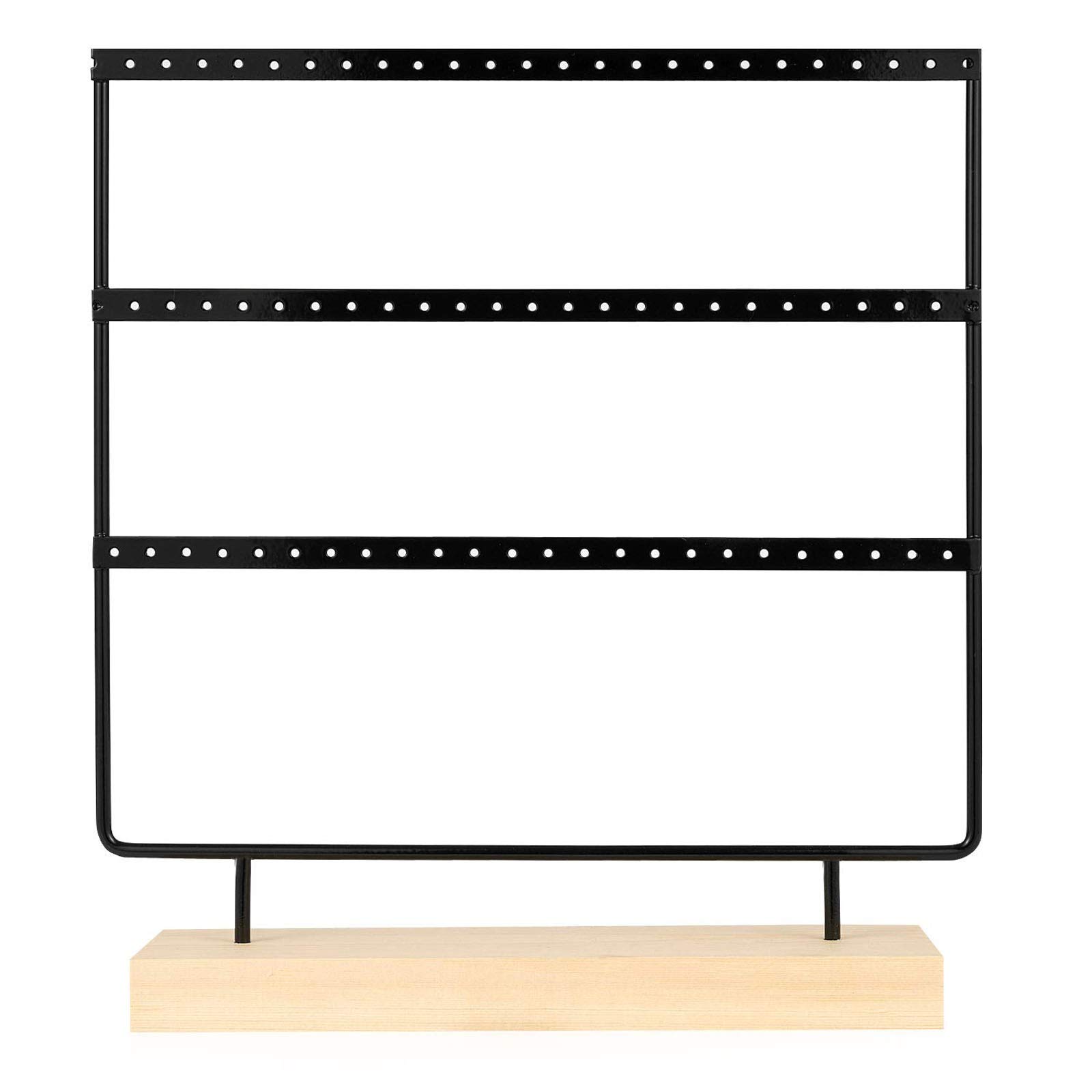 QQtangYA Stud Rack Display Earrings Jewelry - Triple-Tiered Organizer for Closet & Vanity - Multicolor One Size Earring Holder - Perfect for Jewelry Storage, Display, and Bedroom Organization