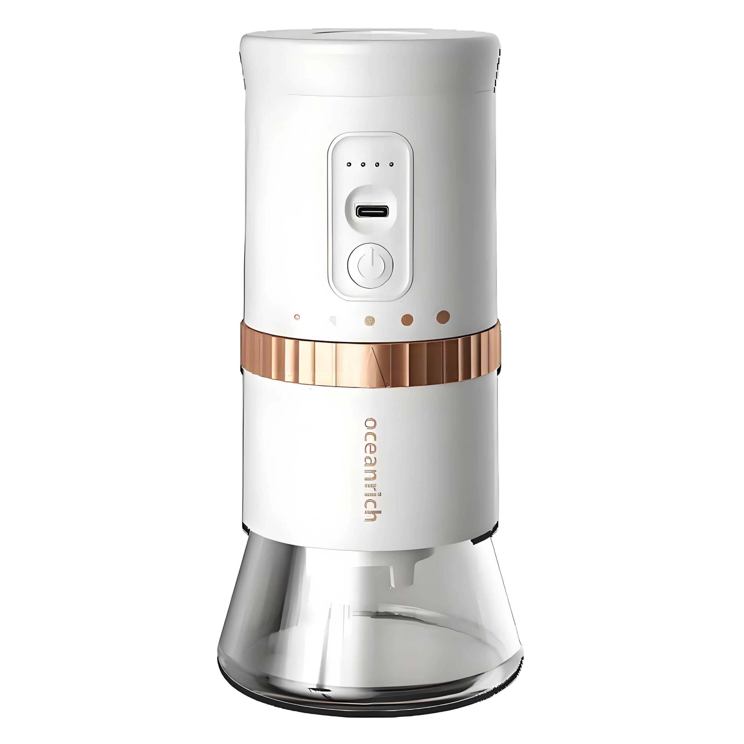 Oceanrich G2 Electric Coffee Grinder - USB-C Rechargeable, Portable Ceramic Burr Mill with Adjustable Settings for Espresso, Drip Coffee & French Press | Perfect for Home, Office & Travel Use