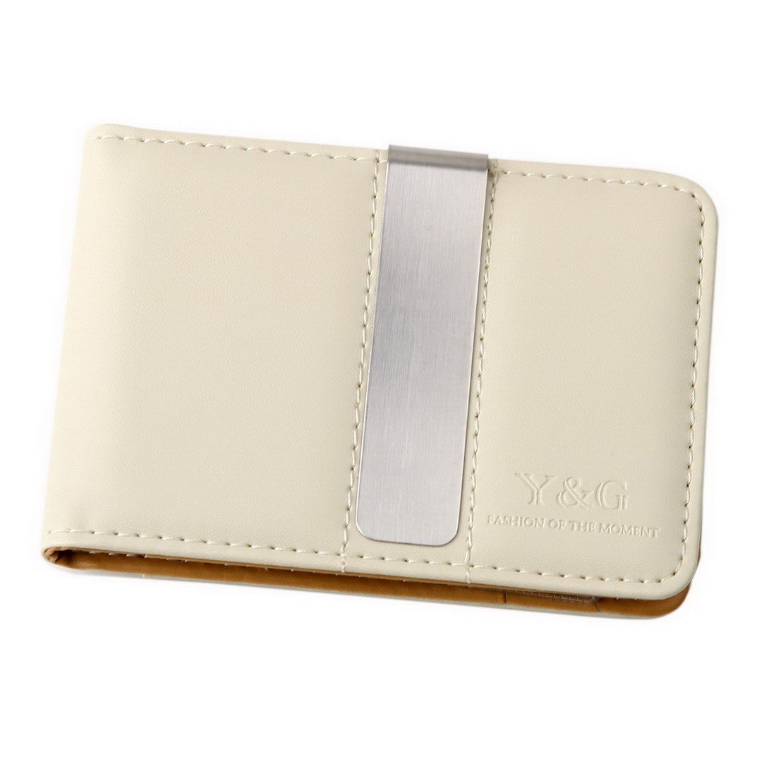 Premium Brown/Beige Genuine Leather Men's Wallet with Money Clip - Slim RFID Blocking Credit Card Holder & Magnetic Cash Clip MW1001 - Perfect for Business, Travel & Everyday Use