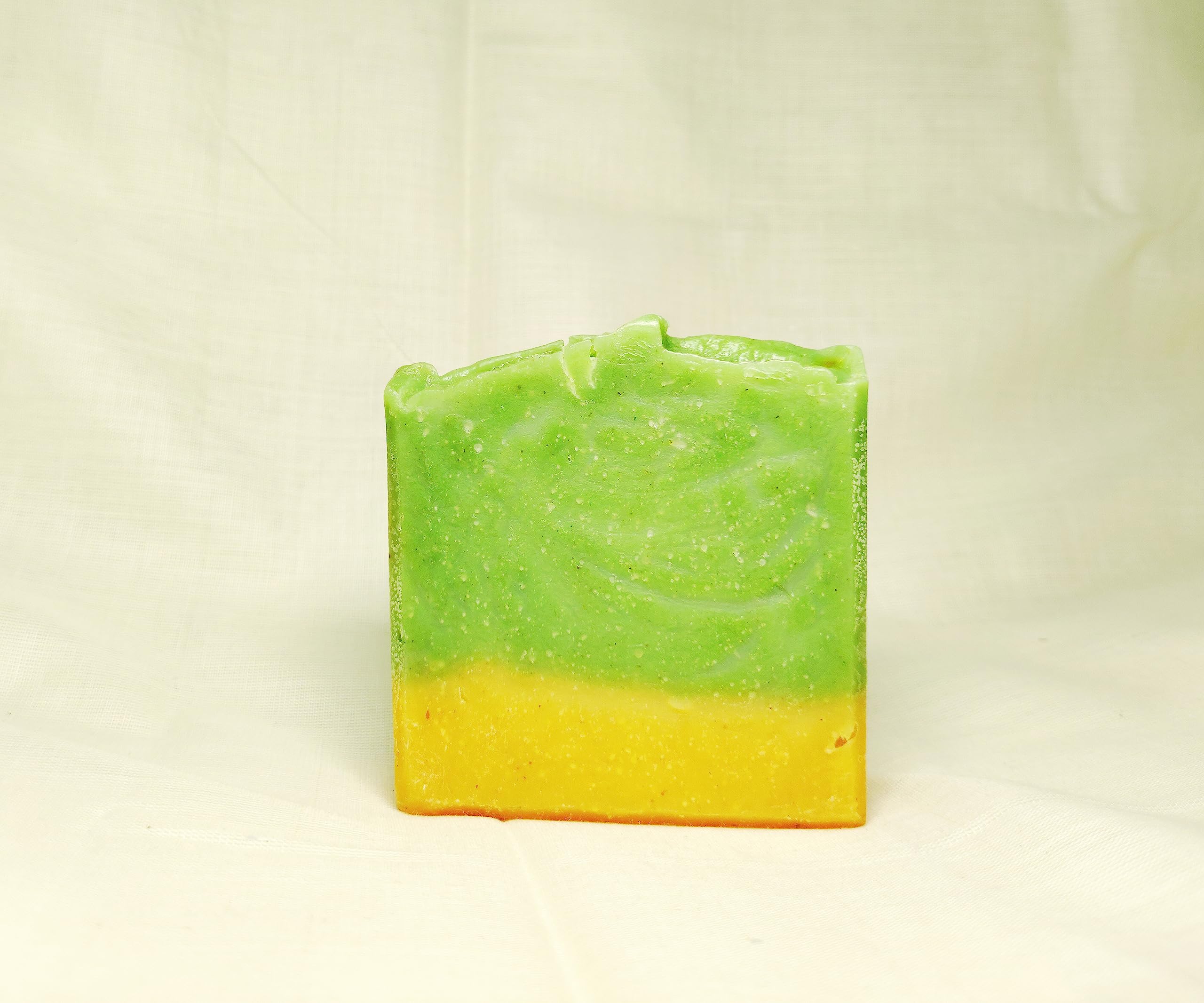 Organic Moringa & Turmeric Cold Process Soap for Glowing Skin - Natural Face & Body Cleanser for Acne, Eczema & Dry Skin - Handmade Vegan Soap Bar for Daily Skincare Routine & Spa Relaxation