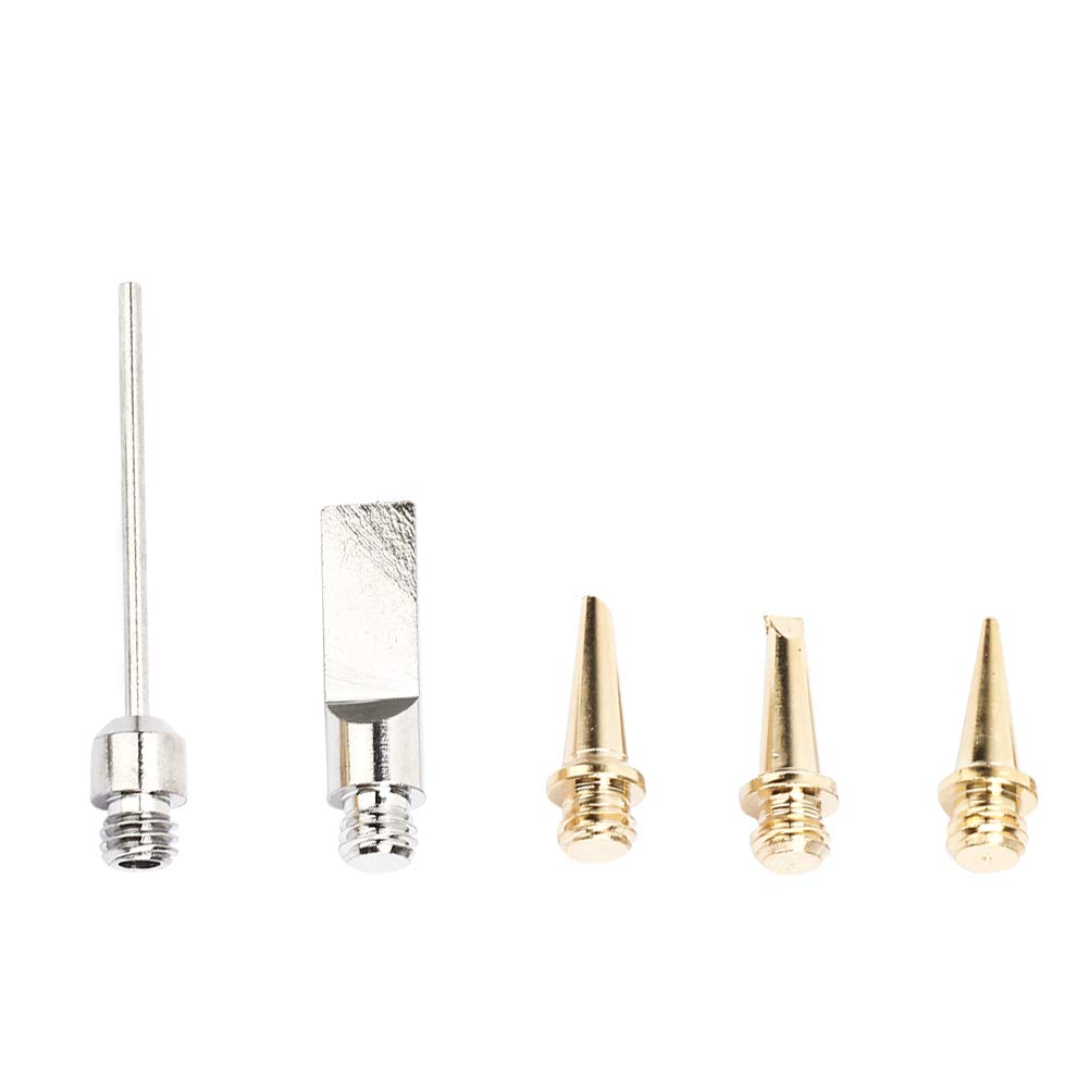 5pcs HS-1115K Butane Soldering Iron Replacement Tips - Universal Gas Welding & Soldering Accessories for DIY, Electronics Repair & Jewelry Making