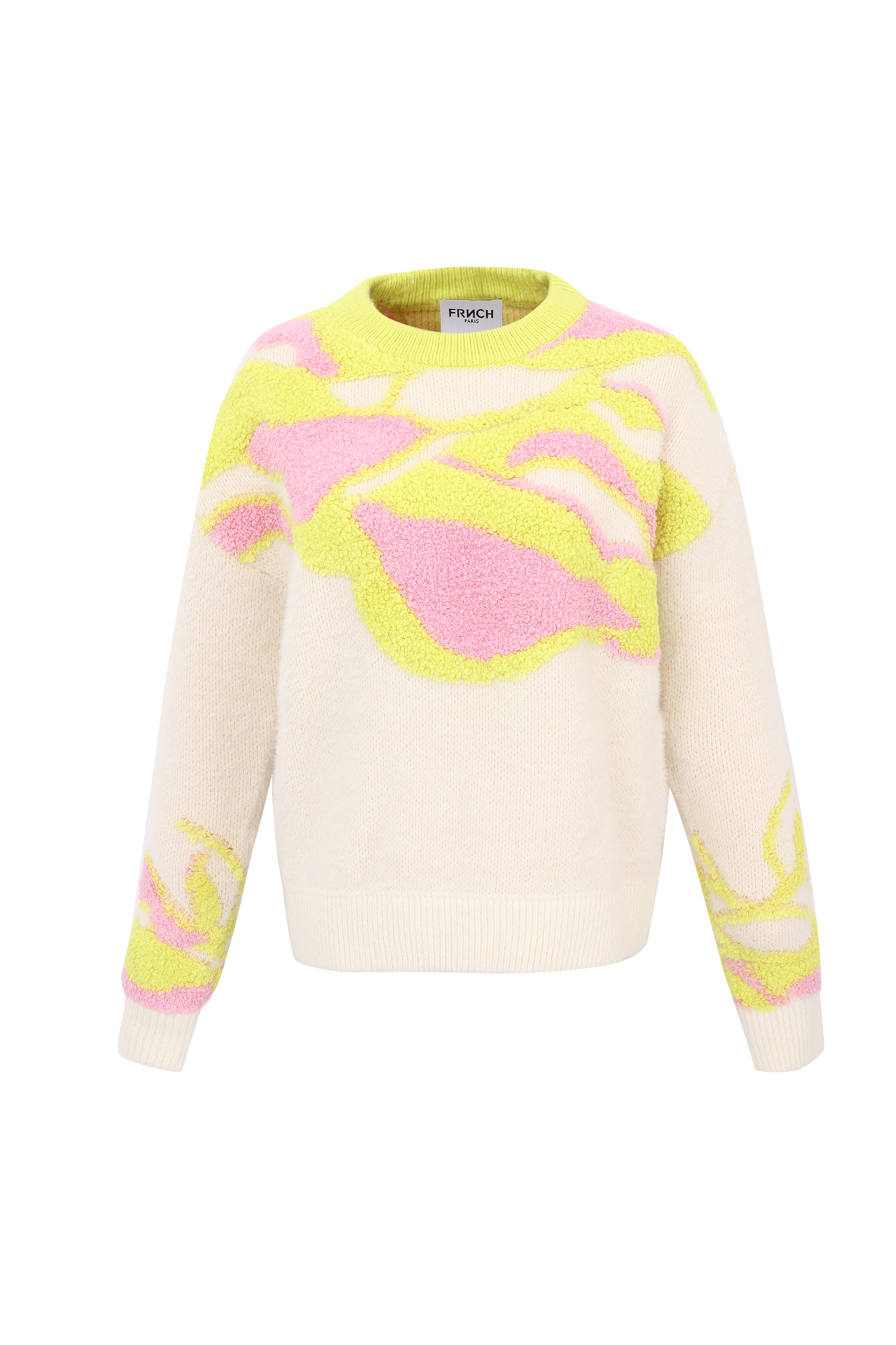 Maeko Women's Creme Jumper Sweater - Soft Knit Pullover for Casual Wear, Office Outfits & Fall Fashion