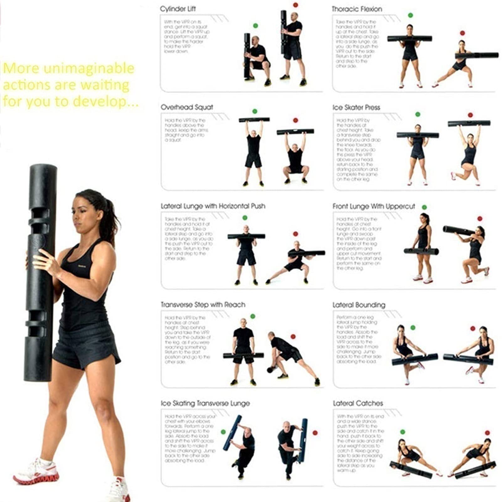 10KG Resistance Band Set - Heavy Duty Strength Training Tubes for Yoga, Gym & Home Workouts - Commercial Grade Fitness Equipment for Weight Bearing Exercises (Ideal for Muscle Building, Physical Therapy & CrossFit Training)
