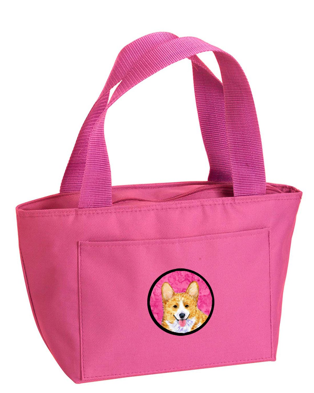 Pink Corgi Insulated Lunch Bag - Large Reusable Lunch Box Tote for Women & Men - Perfect for Work, School & Picnics