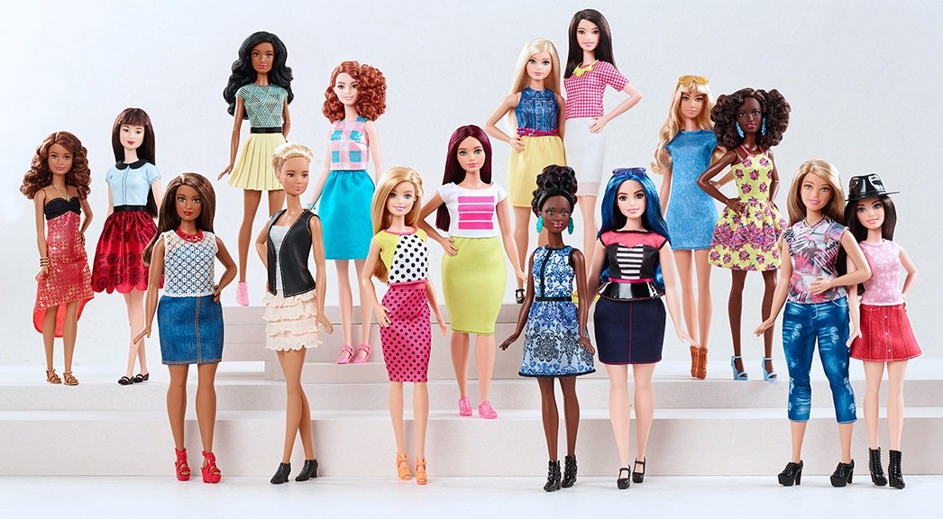 Barbie Fashionistas Doll - White & Pink Outfit for Girls Playtime