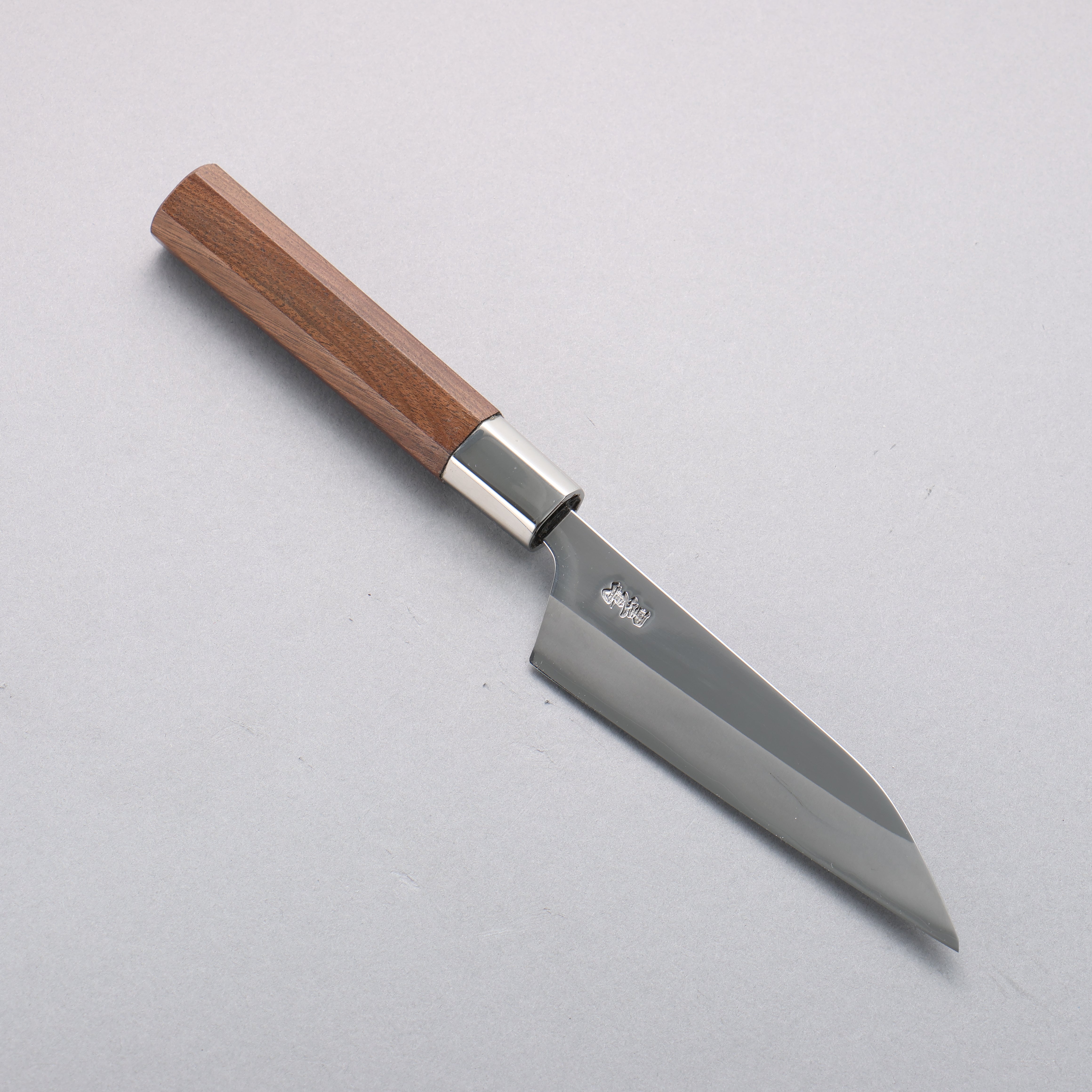 Premium Kurotori Silver Steel No.3 Migaki Finished Petty Utility Knife 120mm - Japanese Walnut Handle - Perfect for Slicing, Peeling & Precision Kitchen Tasks