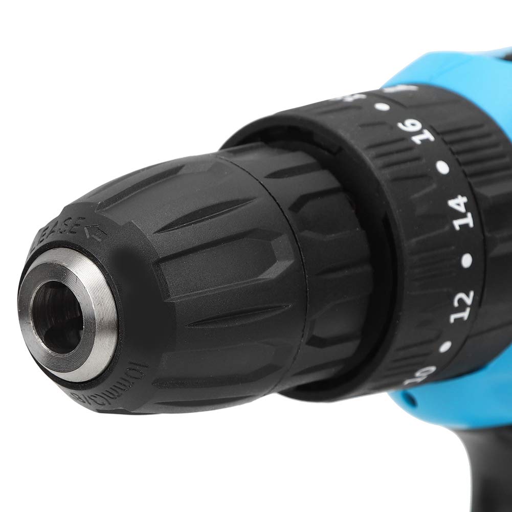 25V Cordless Electric Drill Driver Kit - Rechargeable Power Tool with US Plug (100V-240V) for DIY Projects, Home Repairs & Woodworking