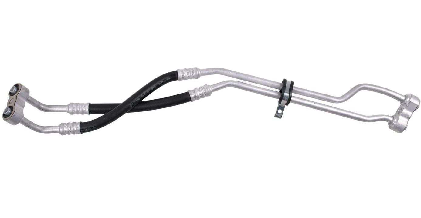 Sunsong 5801012 Engine Oil Cooler Hose Assembly - High Performance Replacement Part for Car & Truck Cooling Systems - Perfect for Ford, Chevy, Dodge Vehicles - DIY Auto Repair & Maintenance Essential