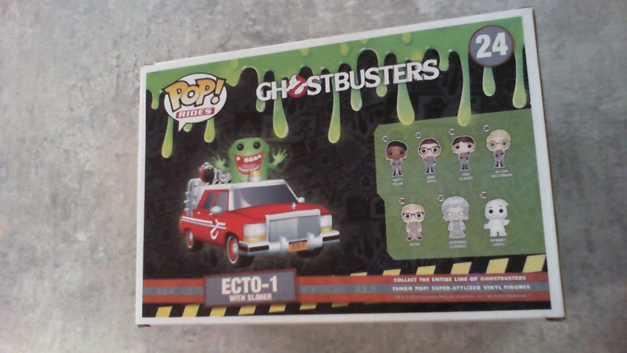 Funko POP! Ghostbusters ECTO-1 with Slimer Exclusive Vinyl Figure Set - Collectible Movie Merchandise for Ghostbusters Fans | Perfect for Display, Gifts, and Pop Culture Collections