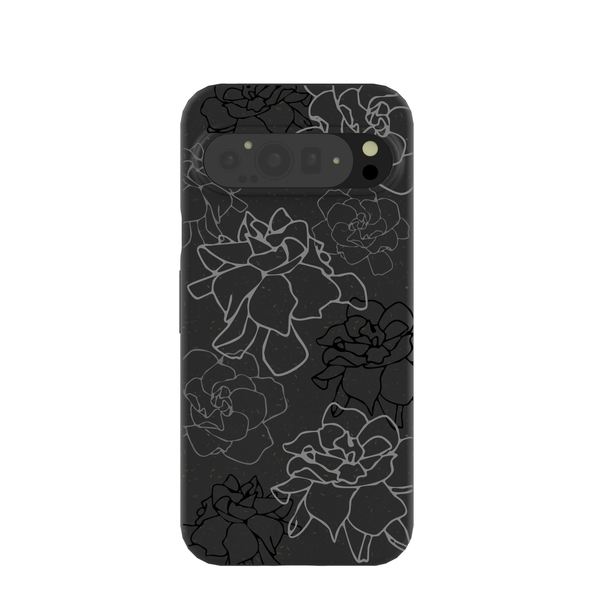 Premium Black Gardenia Lines Google Pixel 9 Pro XL Case - Slim Protective Phone Cover with Stylish Floral Design for Everyday Use & Travel Protection