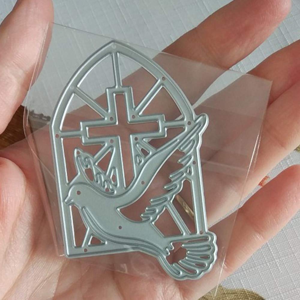 Metal Cross Embossing Stencil Die Cuts for Card Making, Scrapbooking & Paper Crafts - DIY Album Stamps & Home Decor - Perfect for Religious Cards, Wedding Invitations & Craft Projects - M12