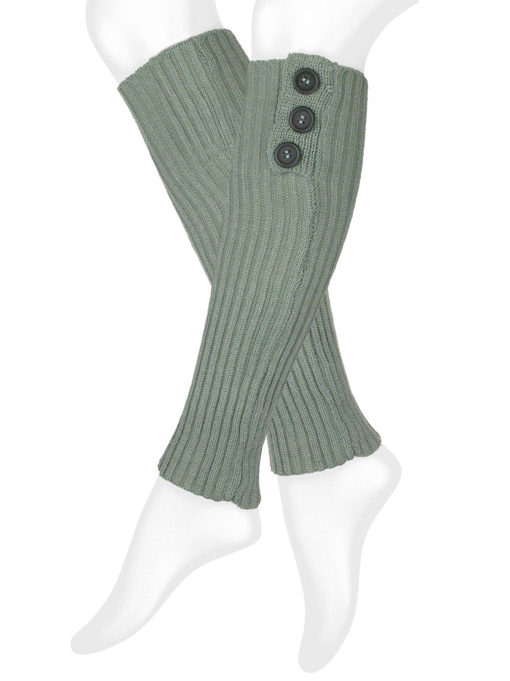 Women's Knitted Crochet Button-Up Leg Warmers - Cozy Winter Leggings Socks Cover for Yoga, Dance & Cold Weather Fashion