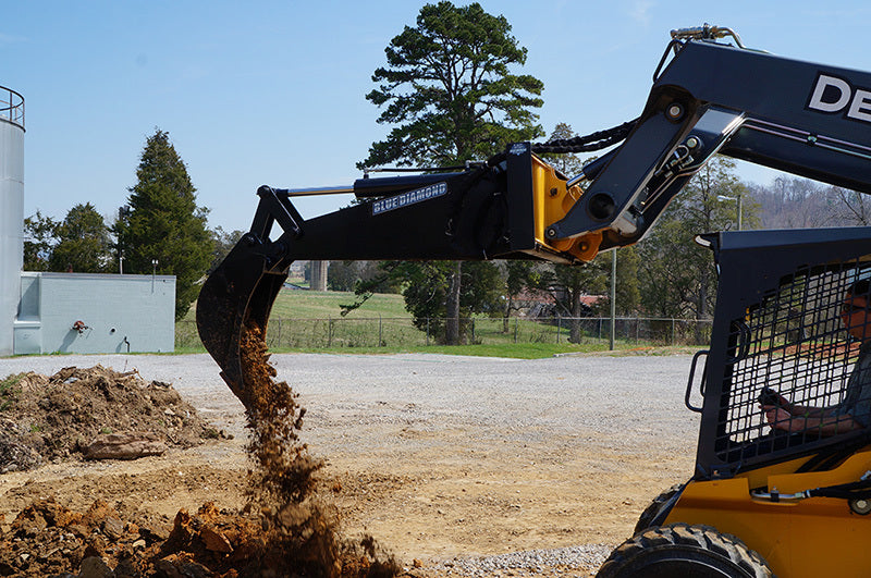 Blue Diamond Backhoe Attachment Hydraulic Bracket - Heavy Duty Excavator Accessory for Tractor & Skid Steer Loaders | Perfect for Digging, Trenching & Landscaping Projects