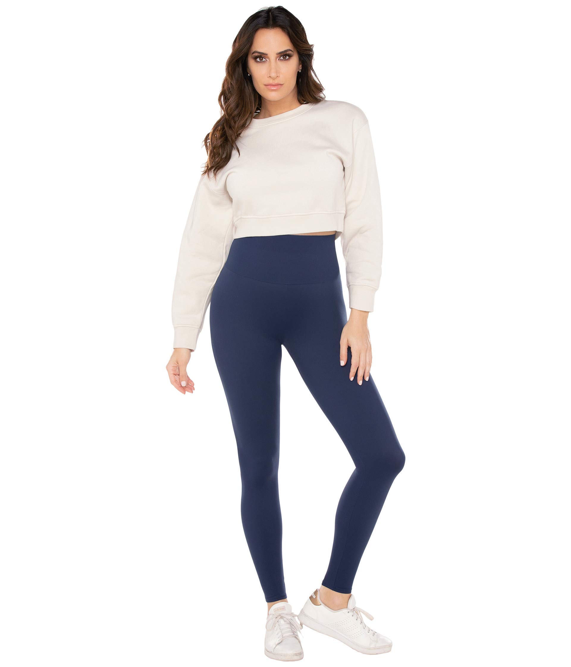 Miraclesuit High Waisted Tummy Control Leggings for Women - Seamless Yoga Pants with Compression, Workout & Lounge Wear for Gym, Running, and Everyday Comfort