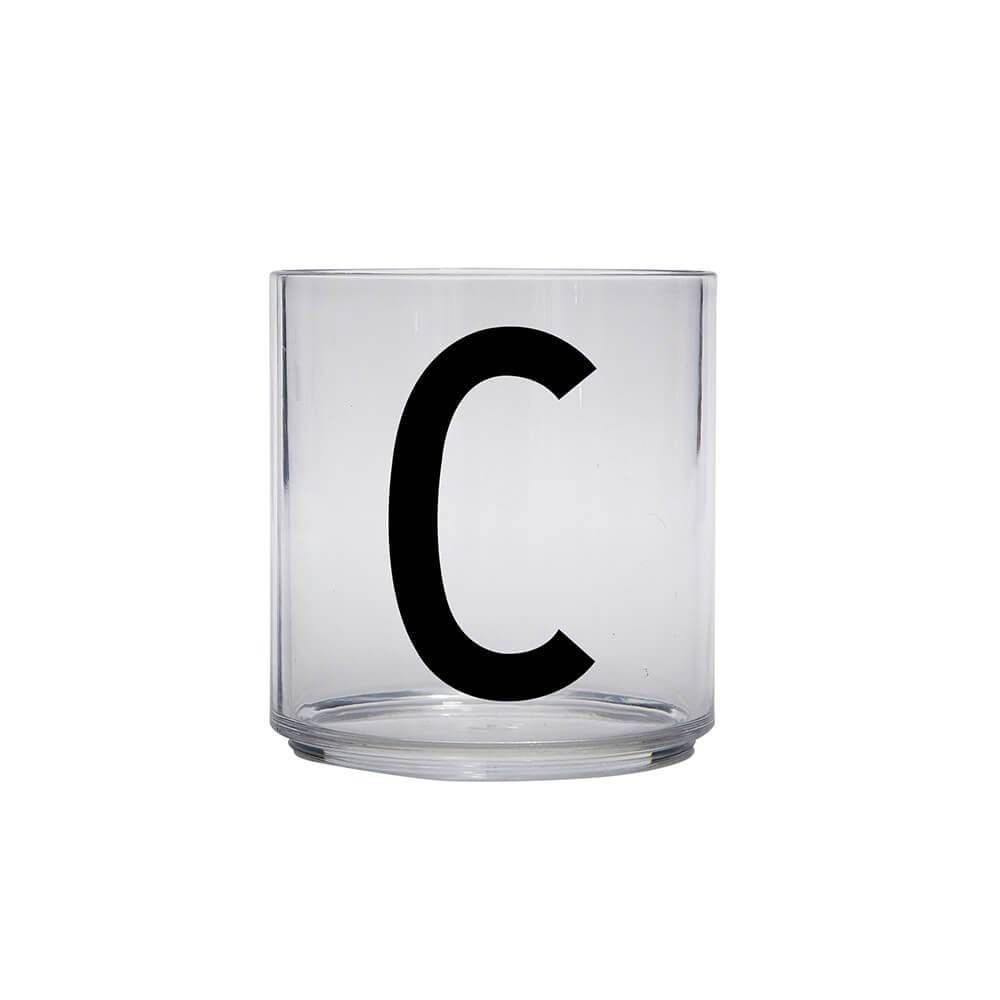 DESIGN LETTERS Kids Personal Drinking Glass - Drop Safe, BPA-Free, Letter Q - Perfect for School Lunch, Home, and Travel Use